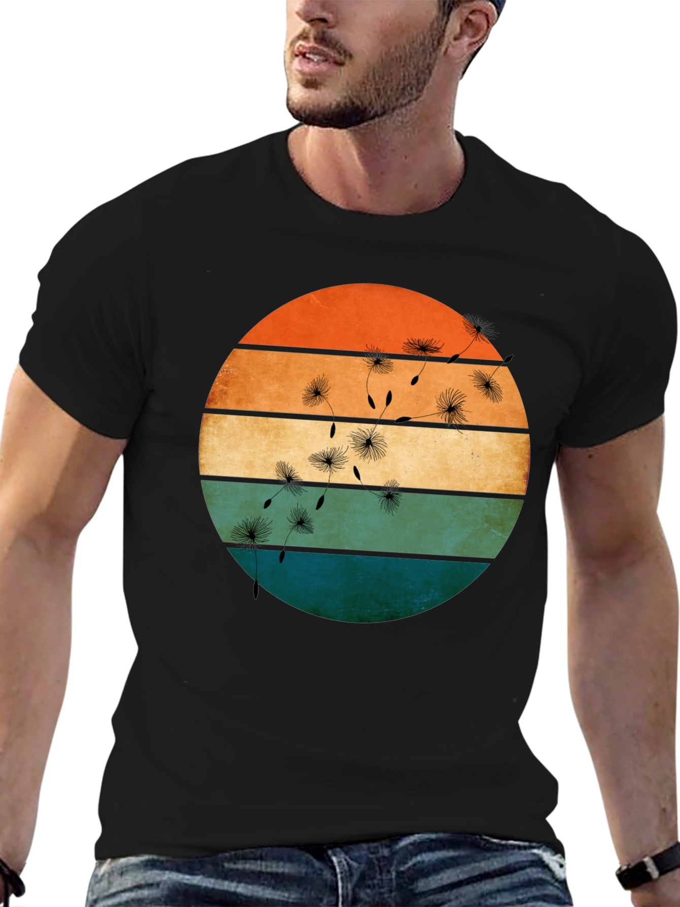 Retro Dandelion T-Shirt - Stylish Graphic Tee