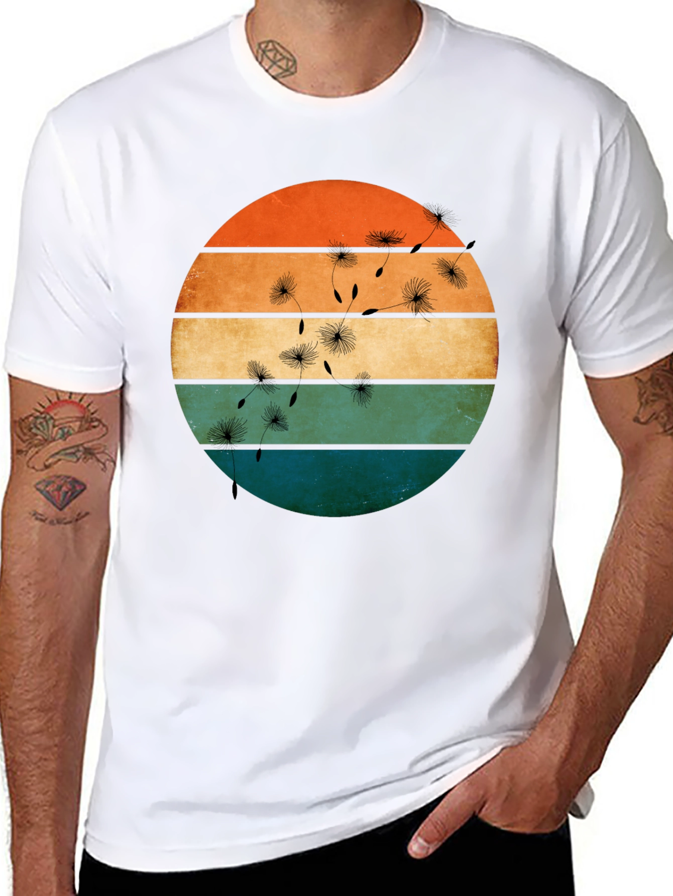 Retro Dandelion T-Shirt - Stylish Graphic Tee