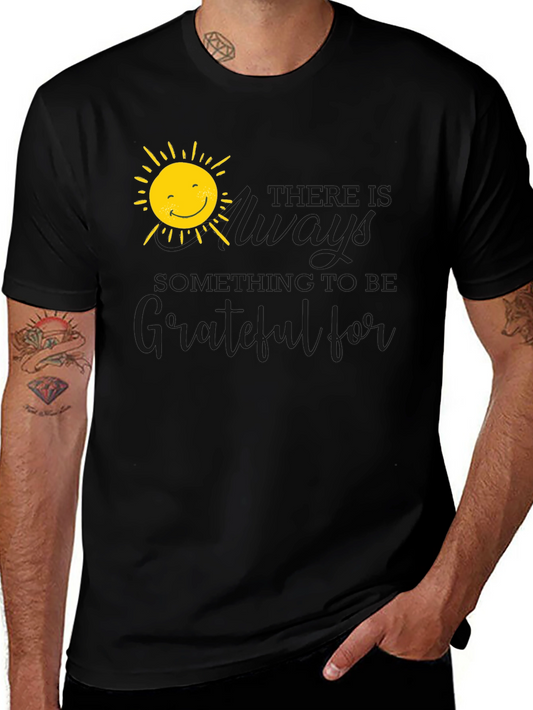 Grateful Sun Graphic Tee - Positive Vibes T-Shirt