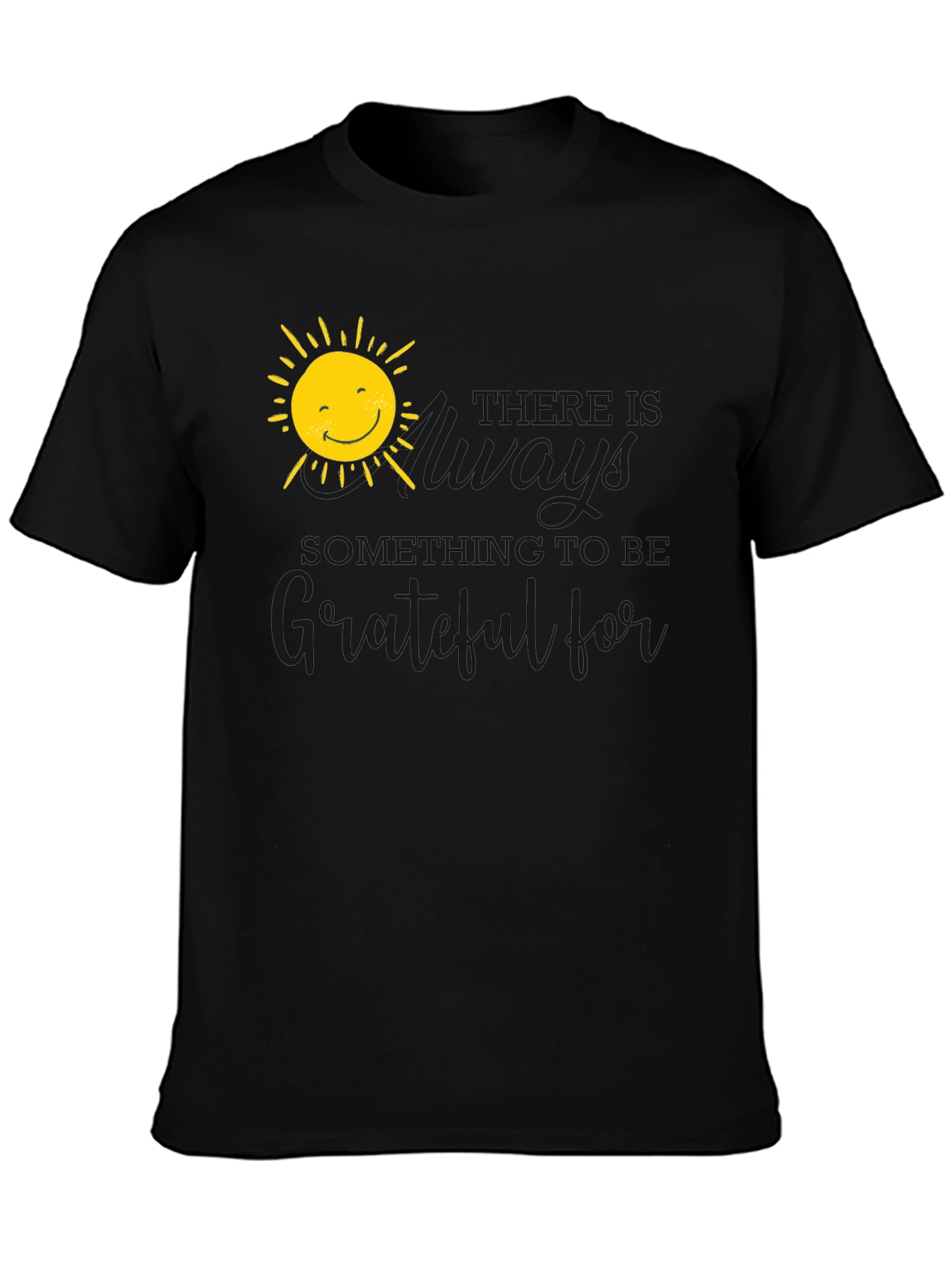 Grateful Sun Graphic Tee - Positive Vibes T-Shirt