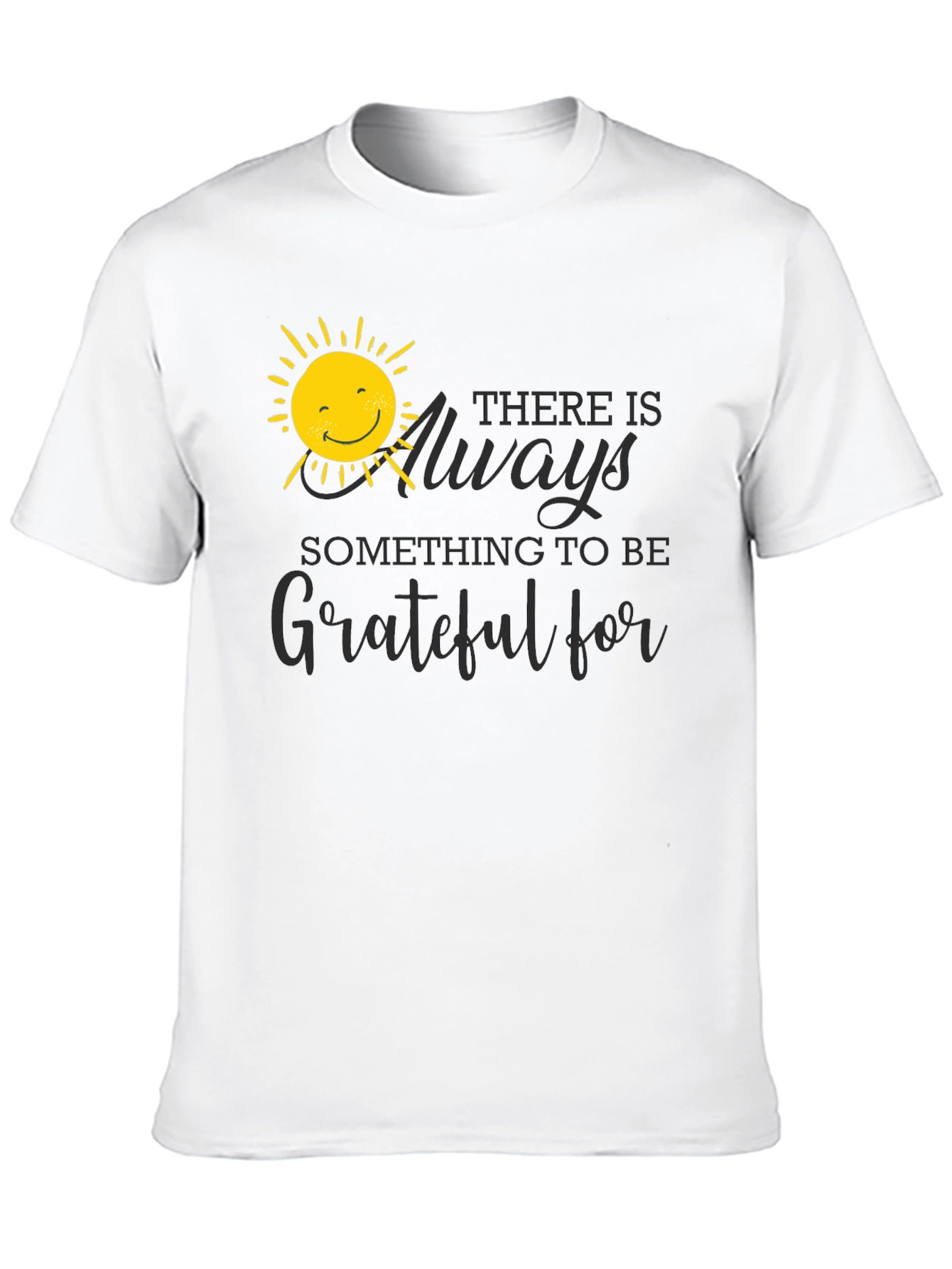 Grateful Sun Graphic Tee - Positive Vibes T-Shirt