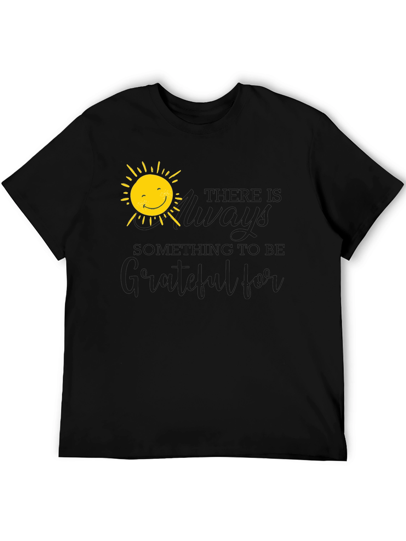 Grateful Sun Graphic Tee - Positive Vibes T-Shirt