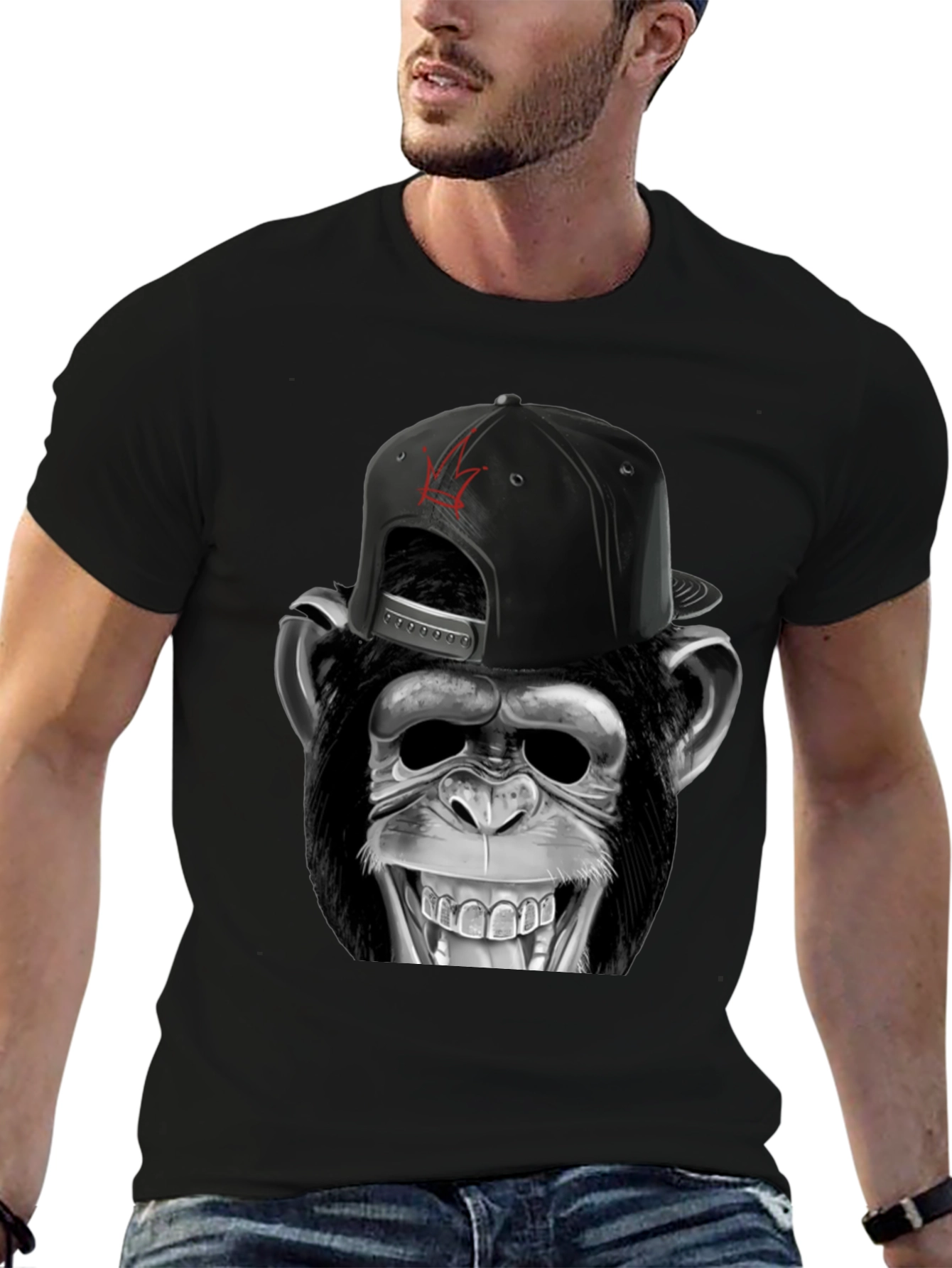 Monkey Graphic T-Shirt - Streetwear Style