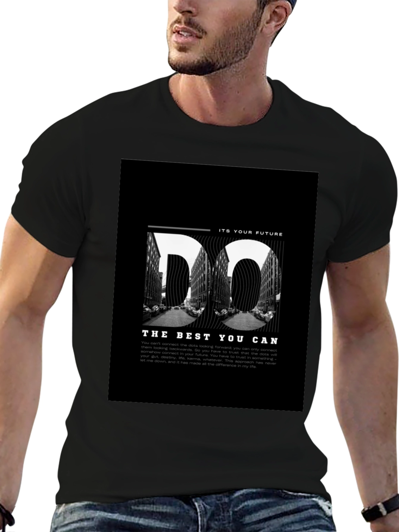 Do The Best You Can Motivational Black T-Shirt