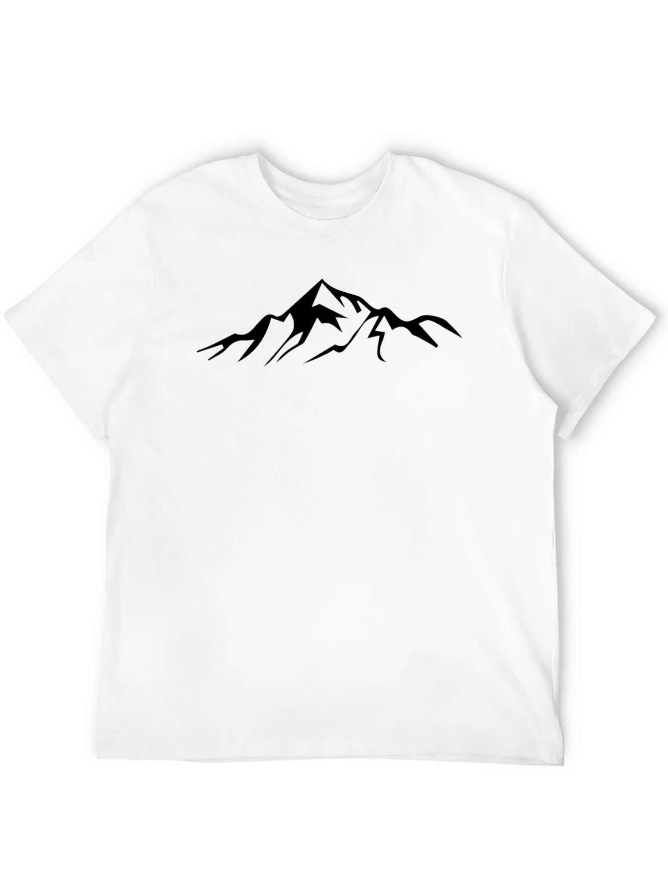 Mountain Silhouette Graphic Tee - Black