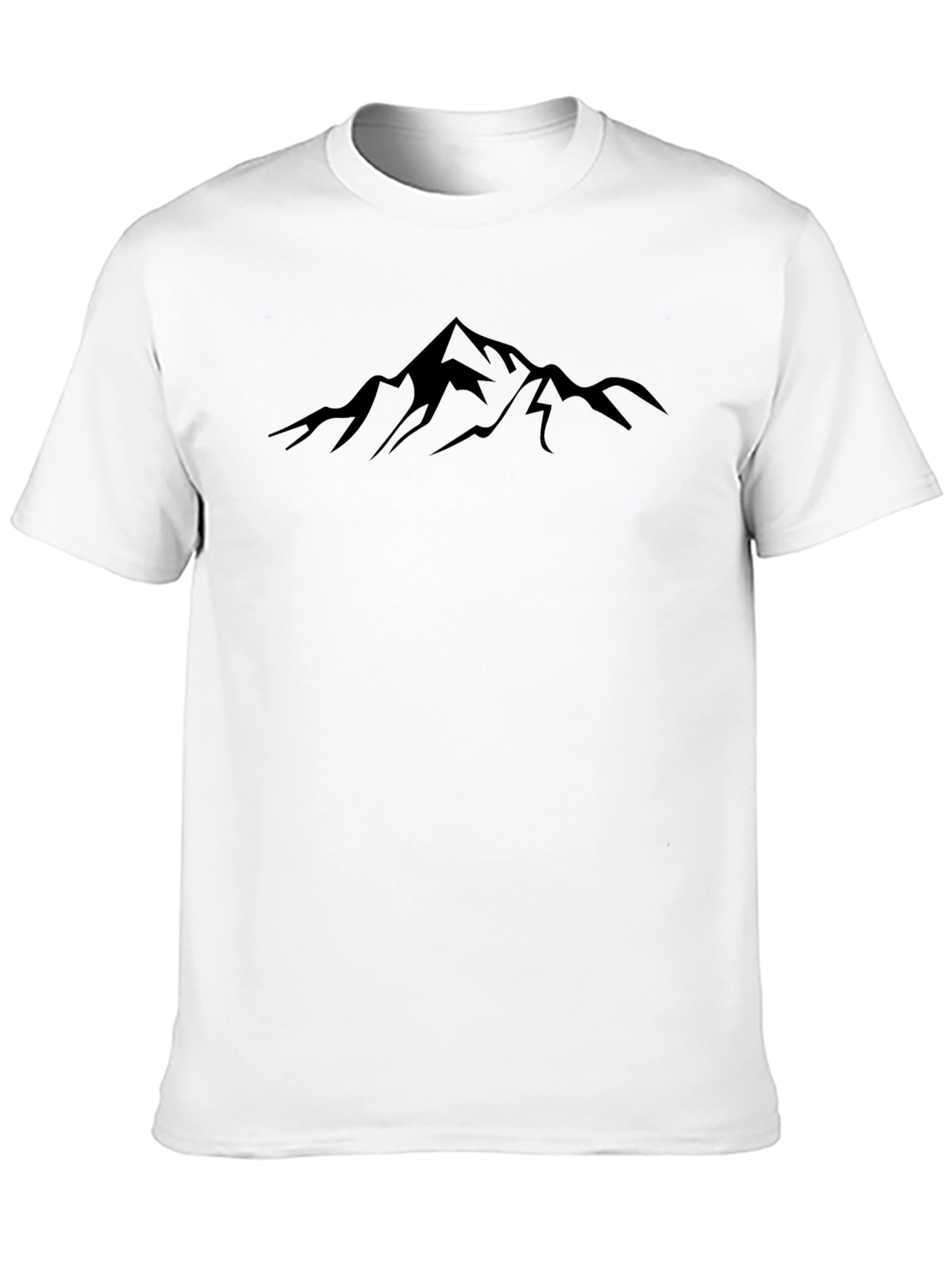 Mountain Silhouette Graphic Tee - Black