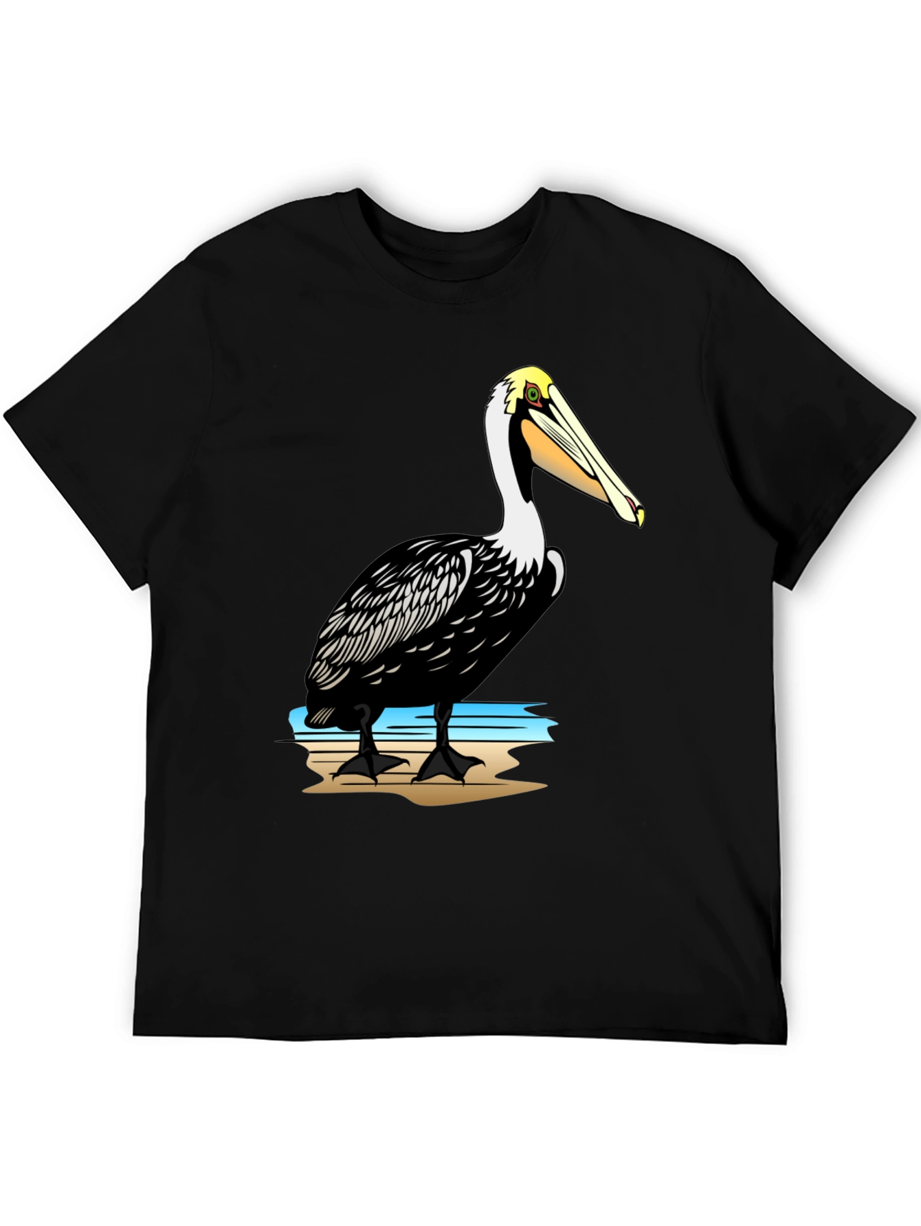 Pelican Graphic Print Black T-Shirt