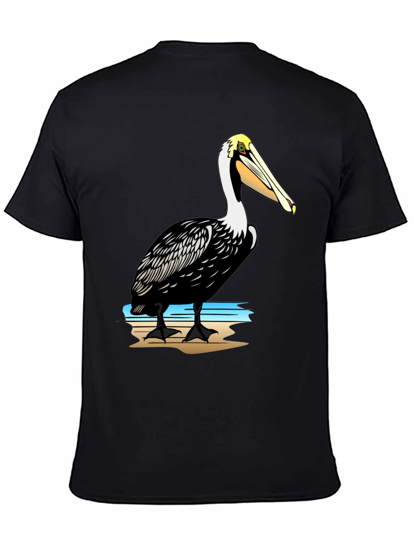 Pelican Graphic Print Black T-Shirt