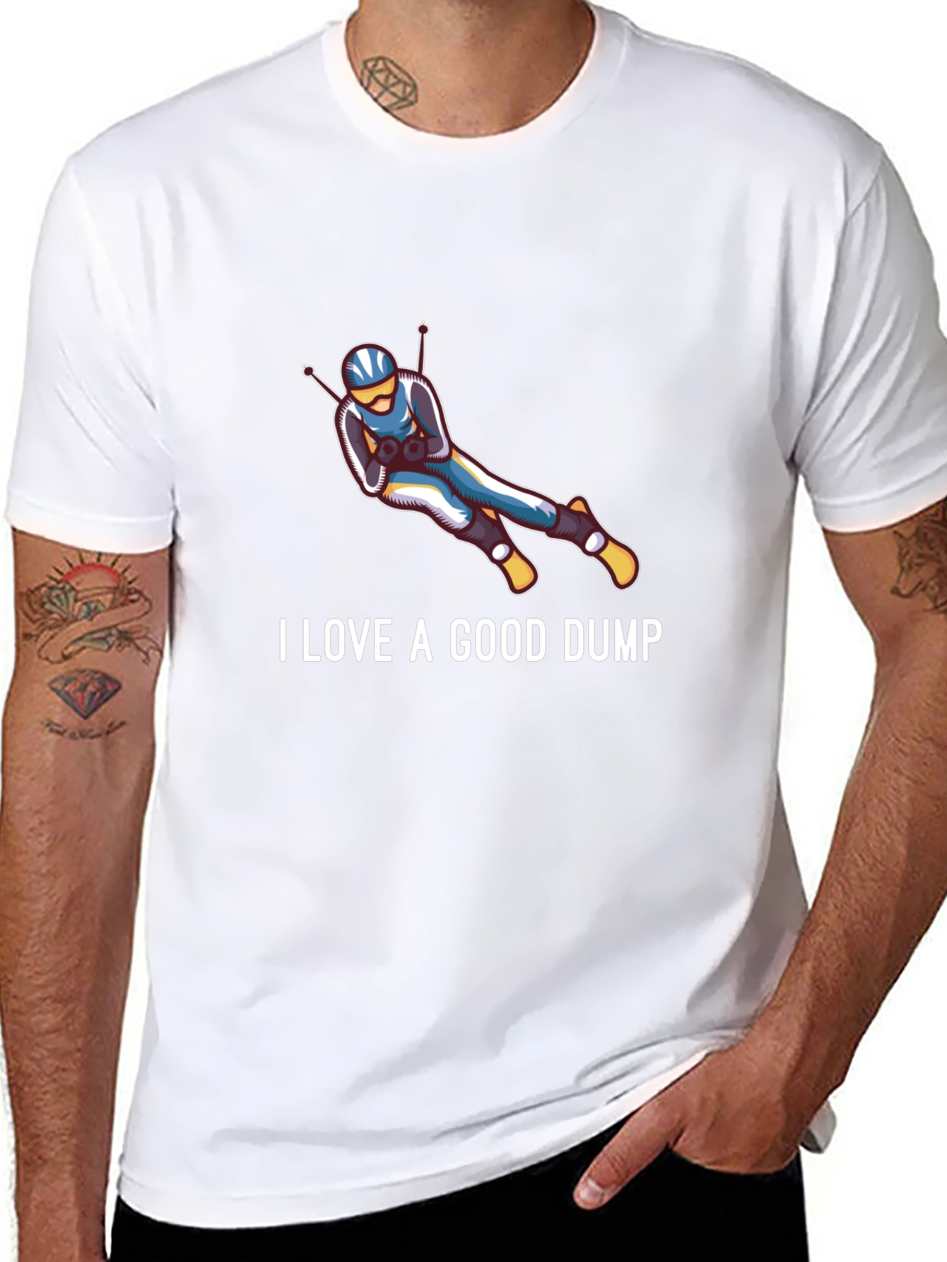 I Love A Good Dump Skiing T-Shirt