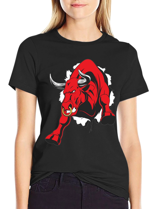 Raging Bull Graphic Tee - Black Cotton T-Shirt