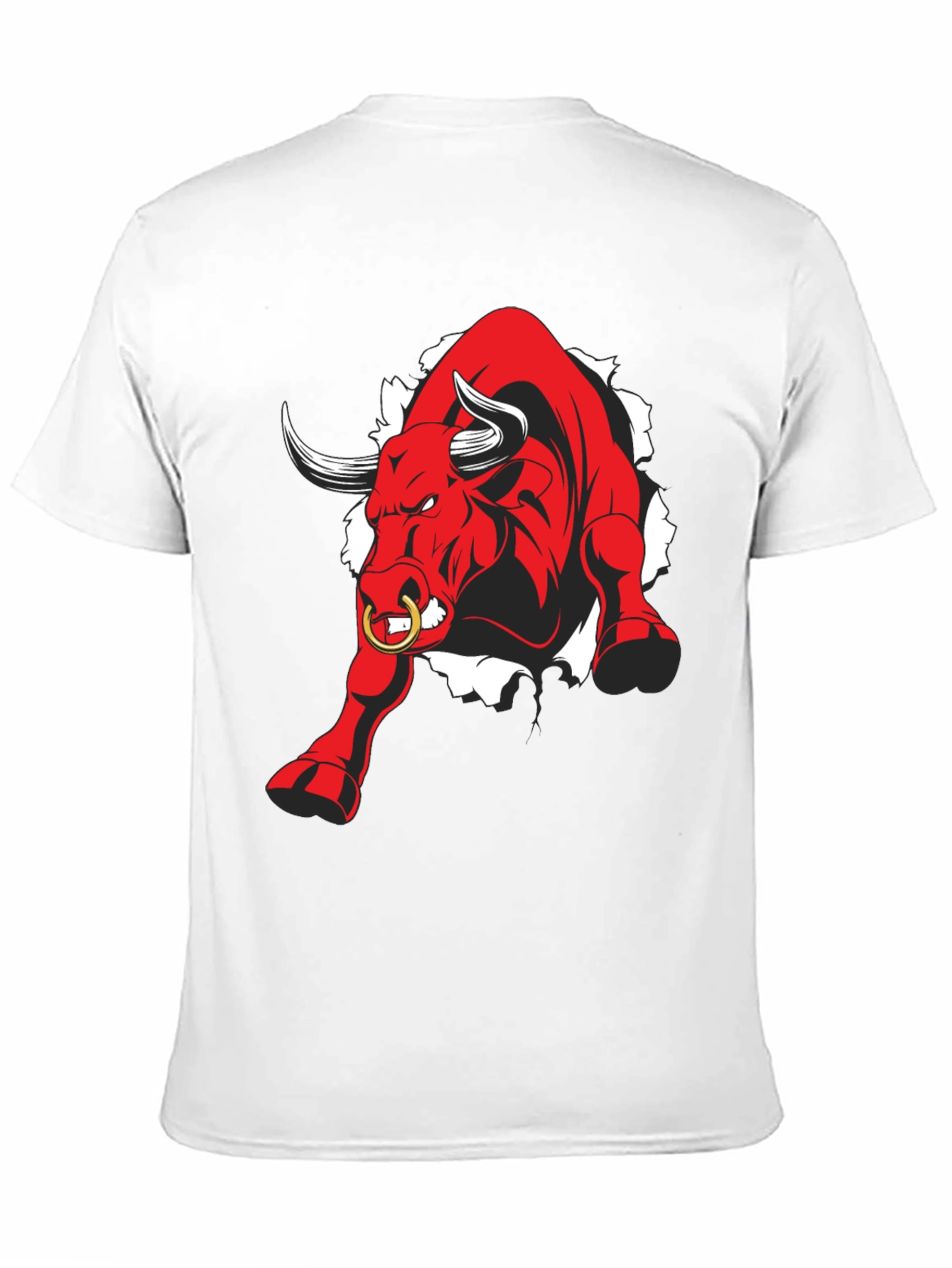 Raging Bull Graphic Tee - Black Cotton T-Shirt
