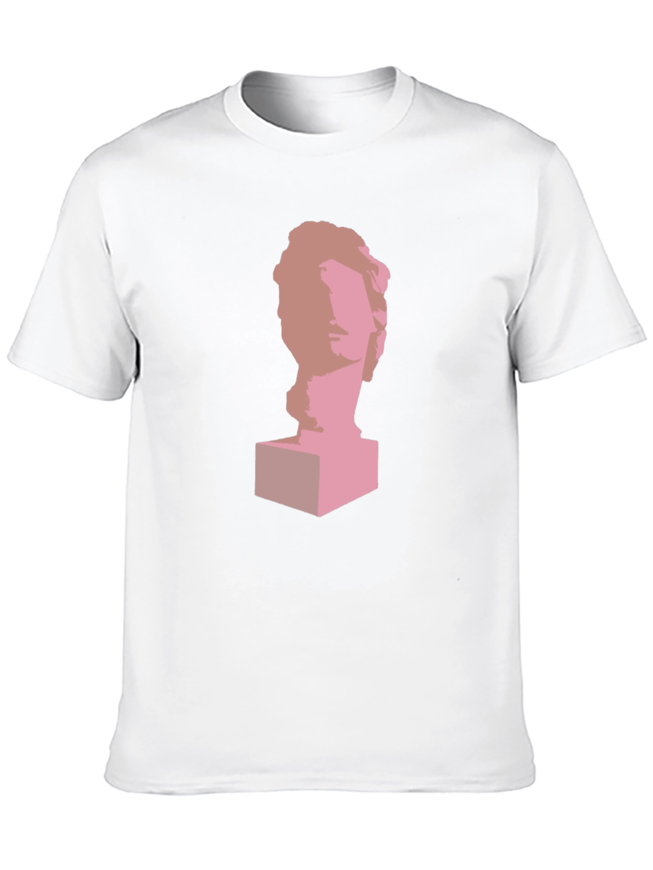Statue Head Graphic Print T-Shirt