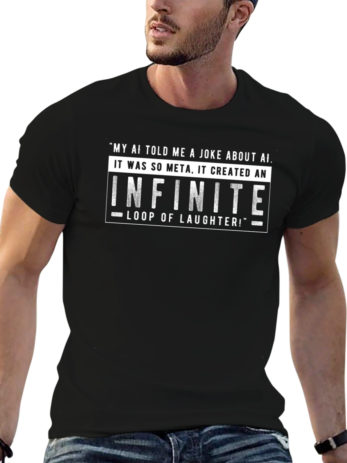 AI Joke T-Shirt - Infinite Loop of Laughter