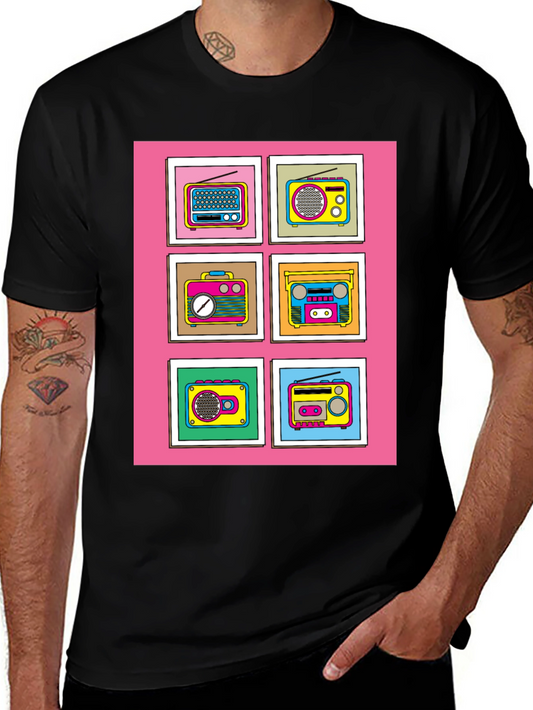 Retro Radio T-Shirt - Vintage Boombox Design