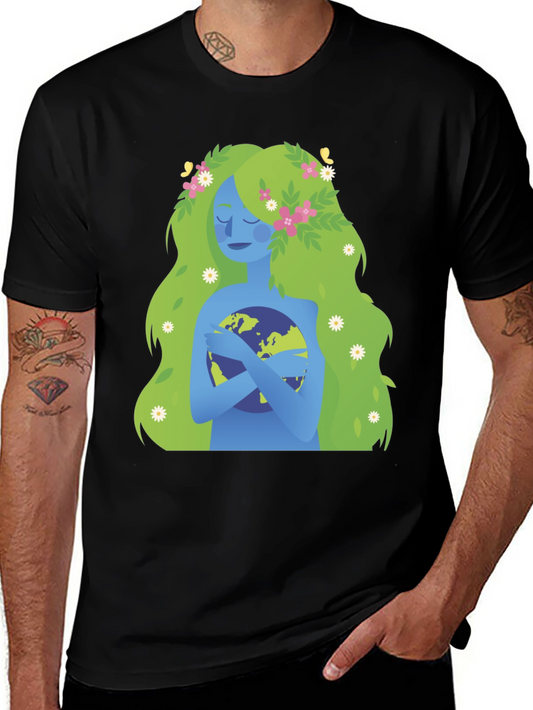 Mother Earth Graphic Tee - Protect Our Planet!