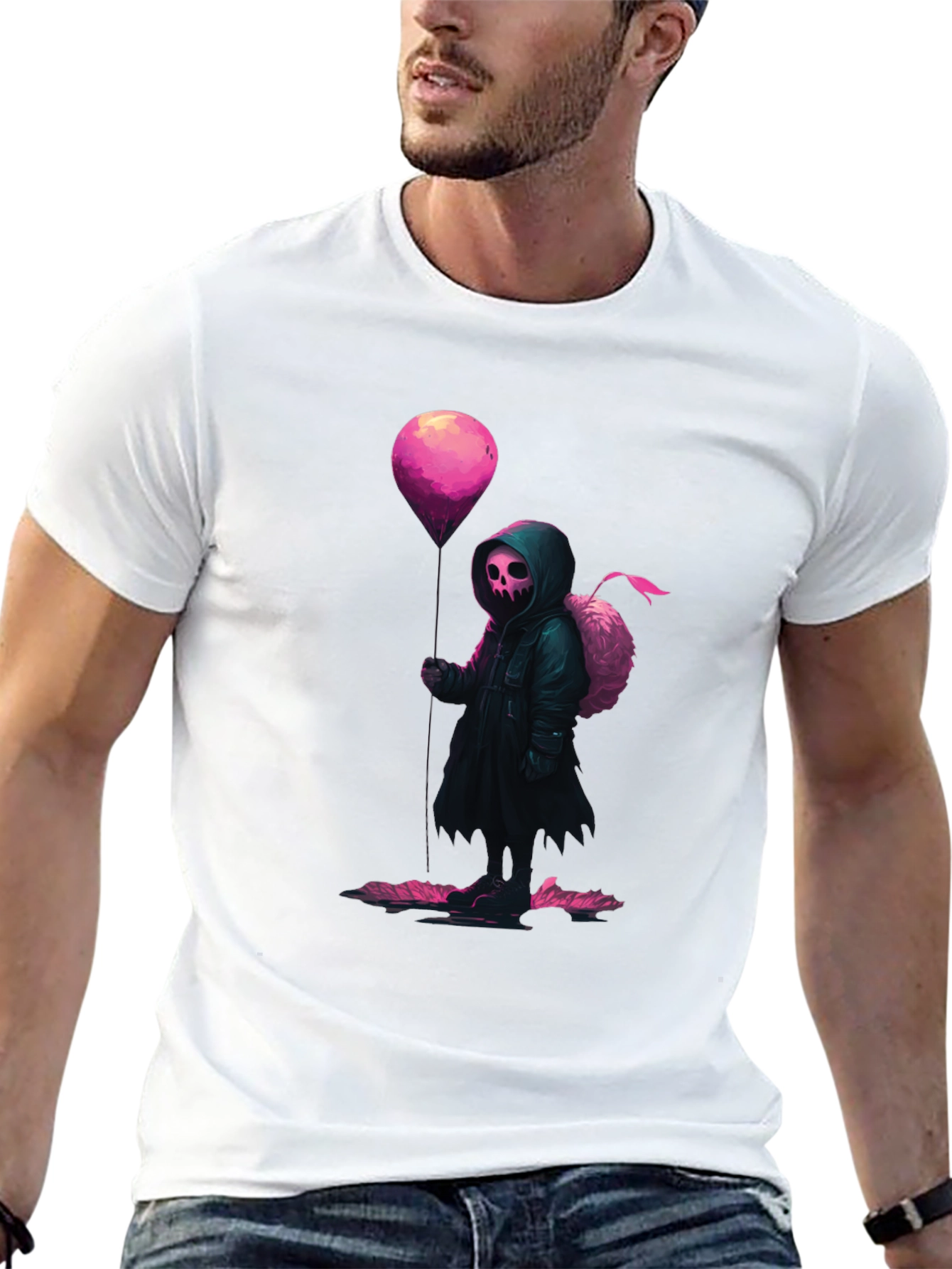 Grim Reaper Balloon Graphic Tee