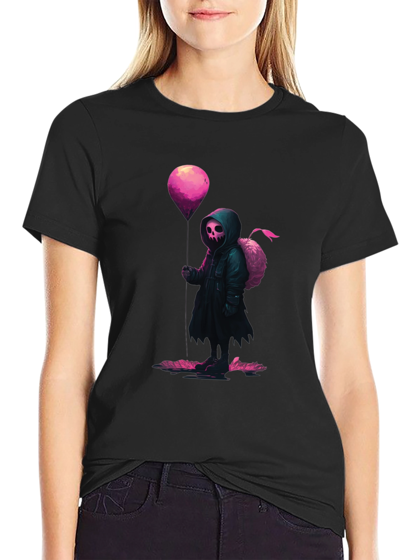Grim Reaper Balloon Graphic Tee