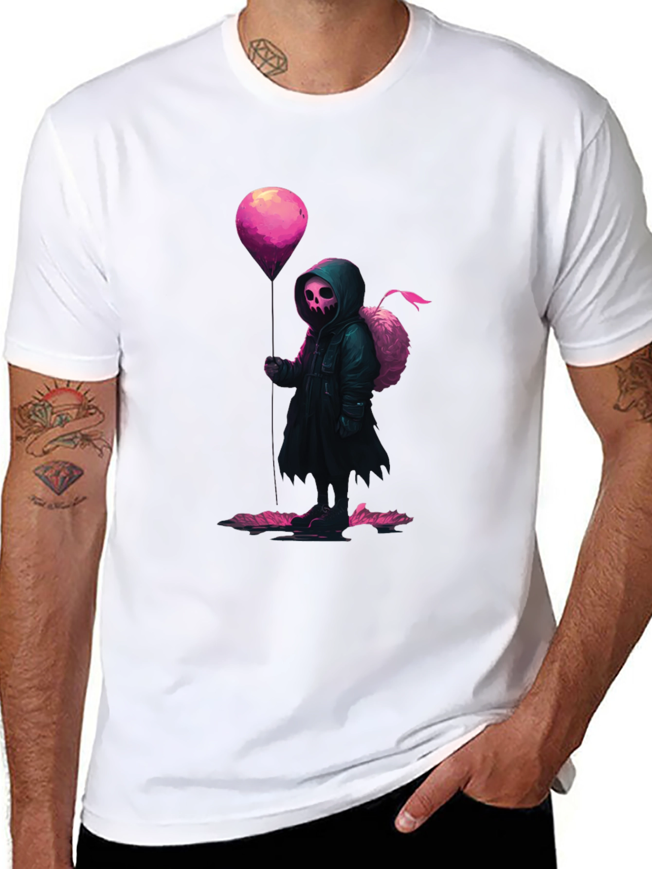 Grim Reaper Balloon Graphic Tee
