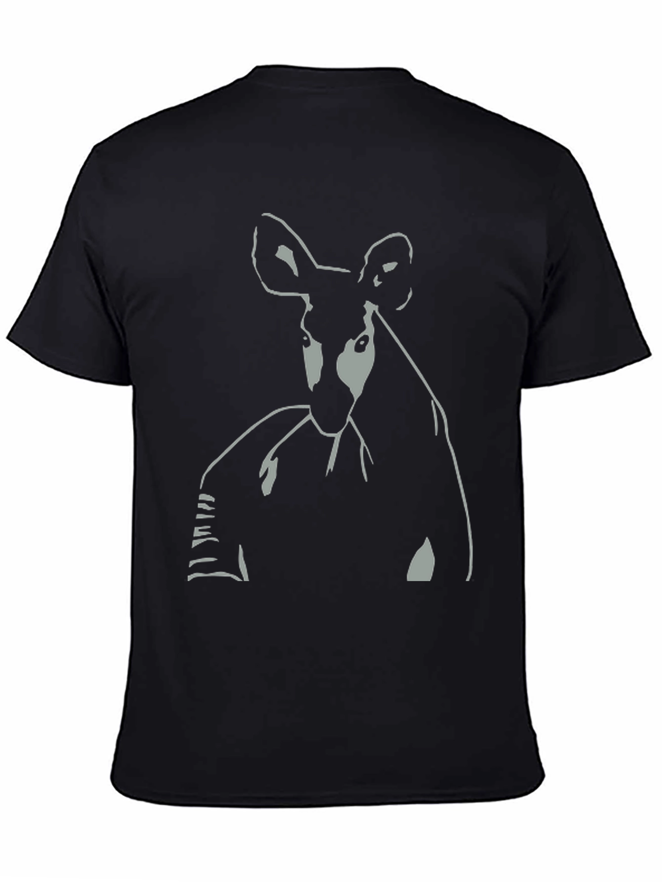Okapi Graphic Tee - Unisex Black T-Shirt
