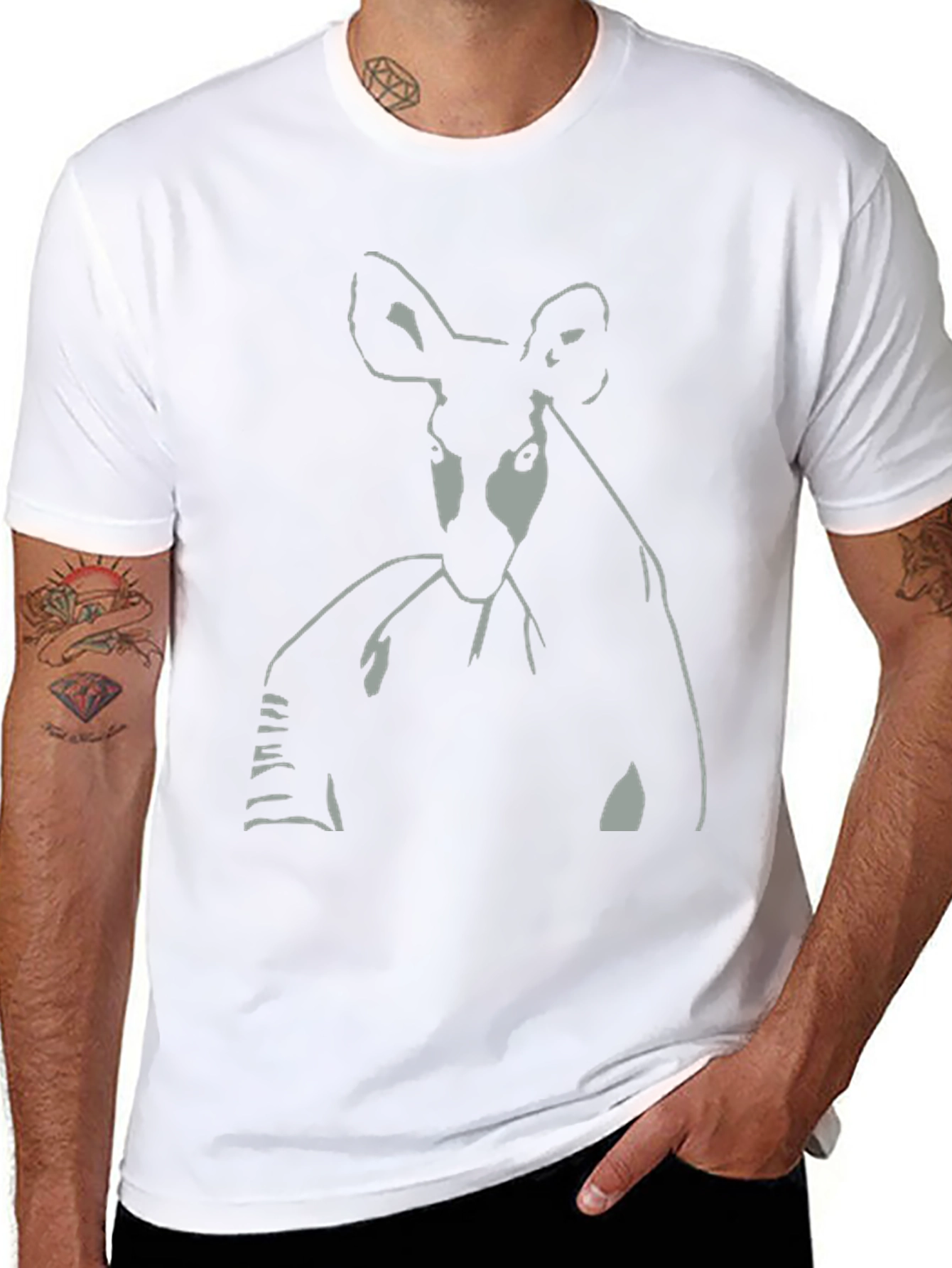 Okapi Graphic Tee - Unisex Black T-Shirt
