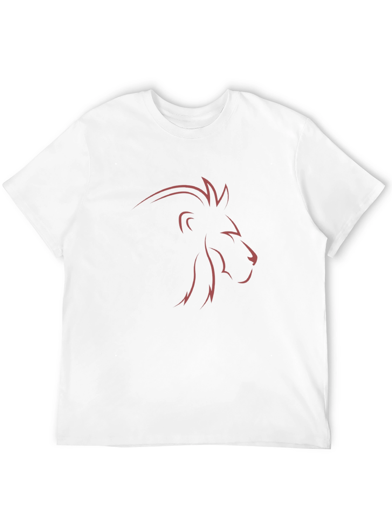 Lion Outline Graphic Tee - Black