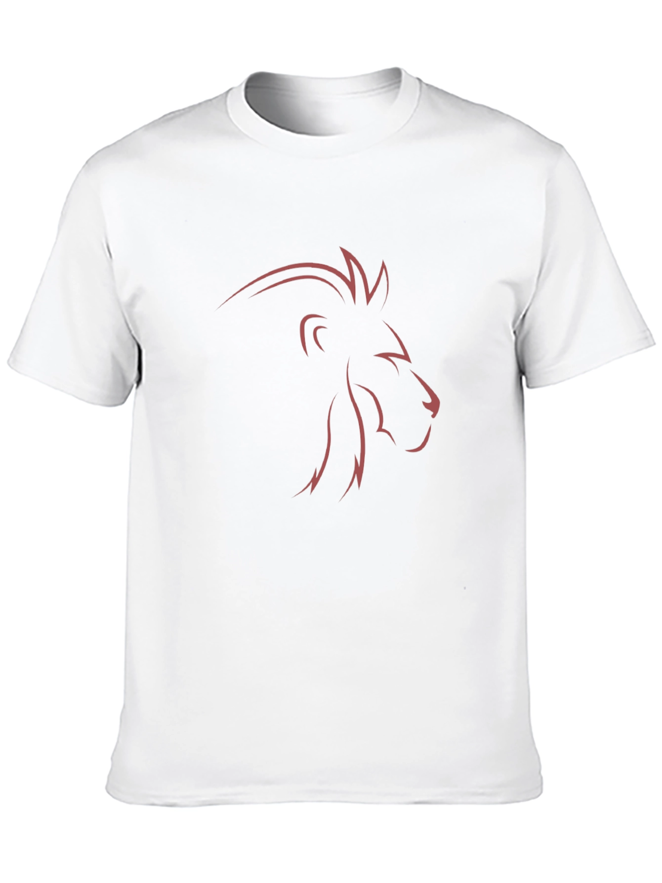 Lion Outline Graphic Tee - Black