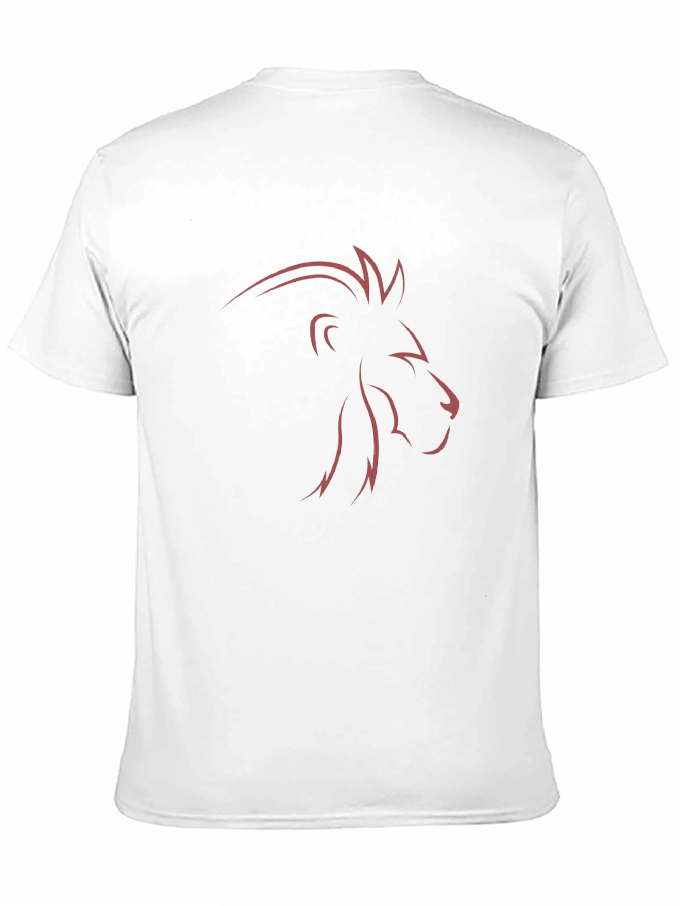 Lion Outline Graphic Tee - Black