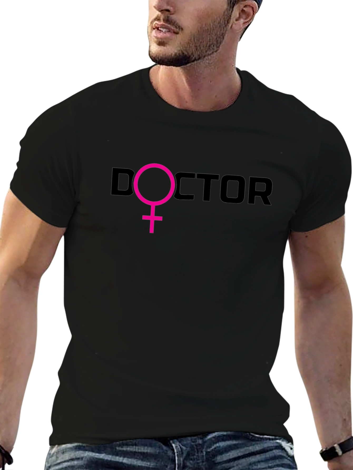 Feminist Doctor T-Shirt - Black Cotton Tee