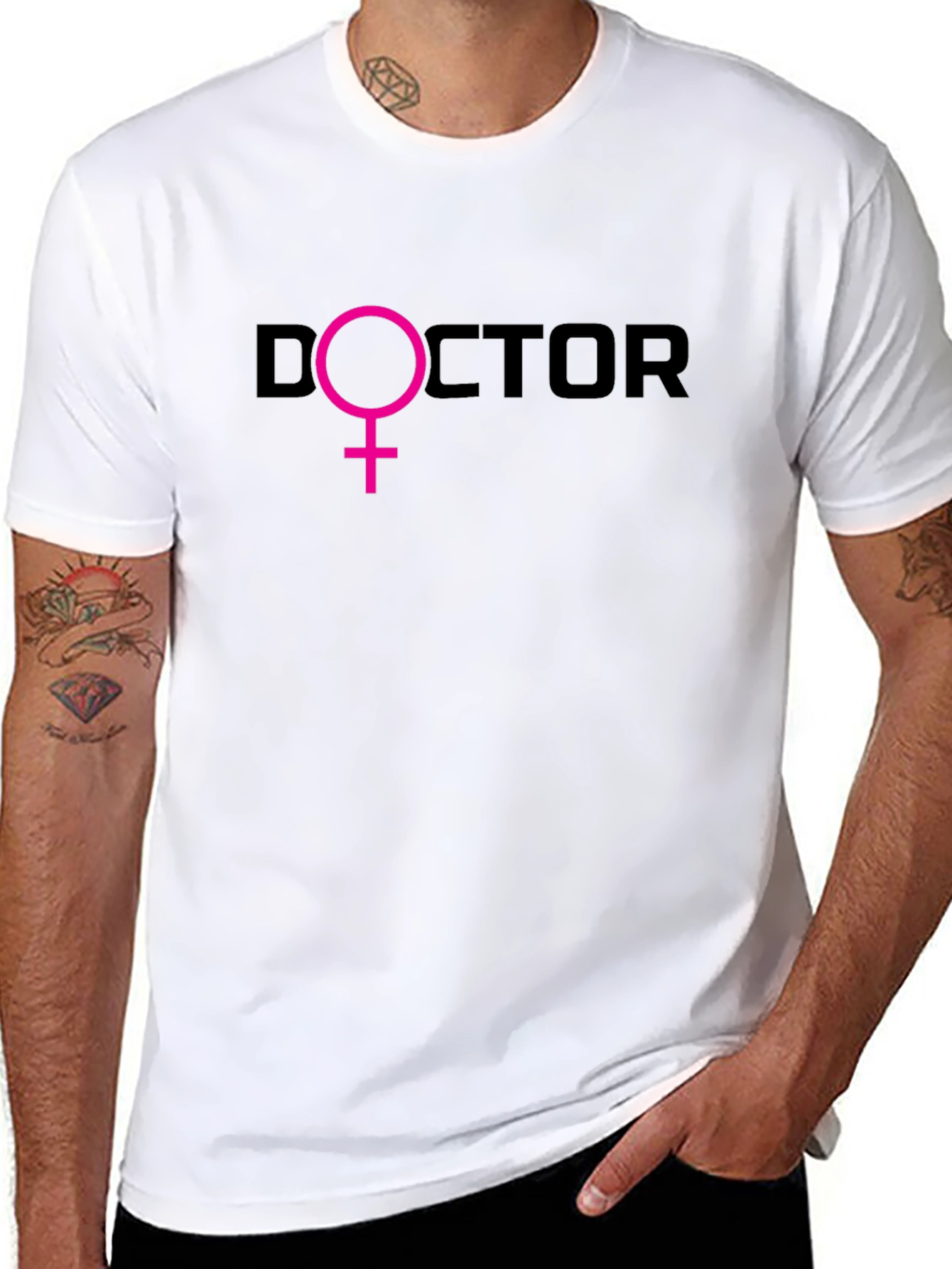 Feminist Doctor T-Shirt - Black Cotton Tee