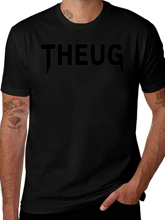 THEUG Black Graphic Tee Shirt