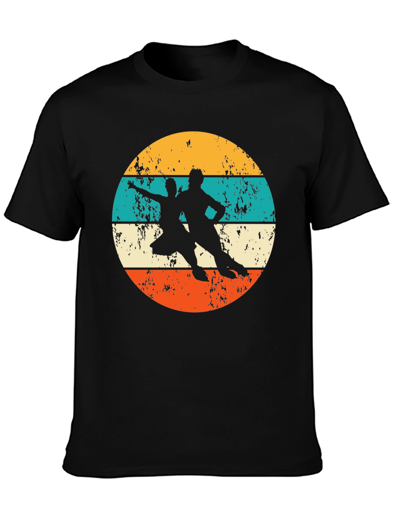 Retro Roller Skating Silhouette T-Shirt