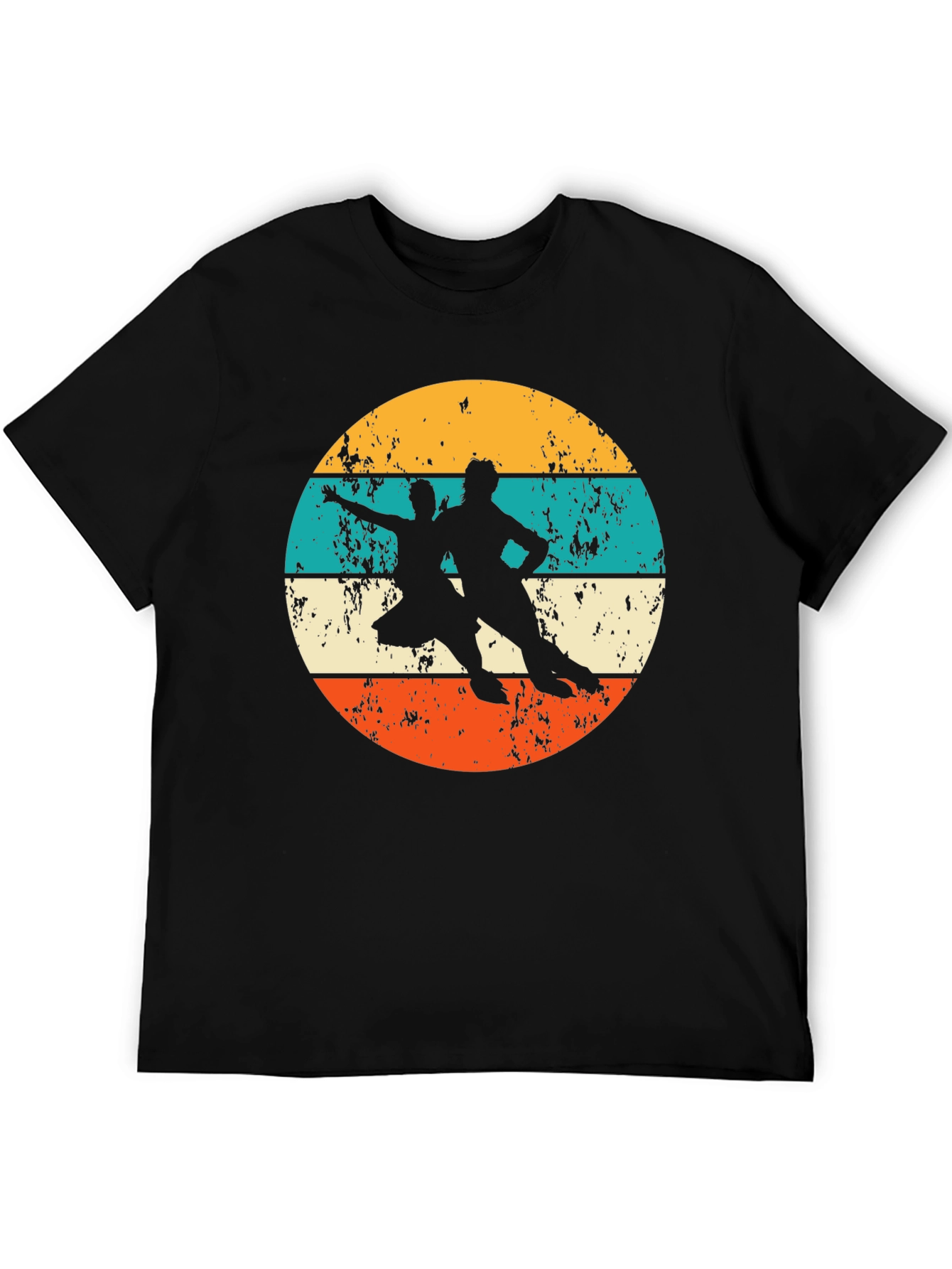 Retro Roller Skating Silhouette T-Shirt
