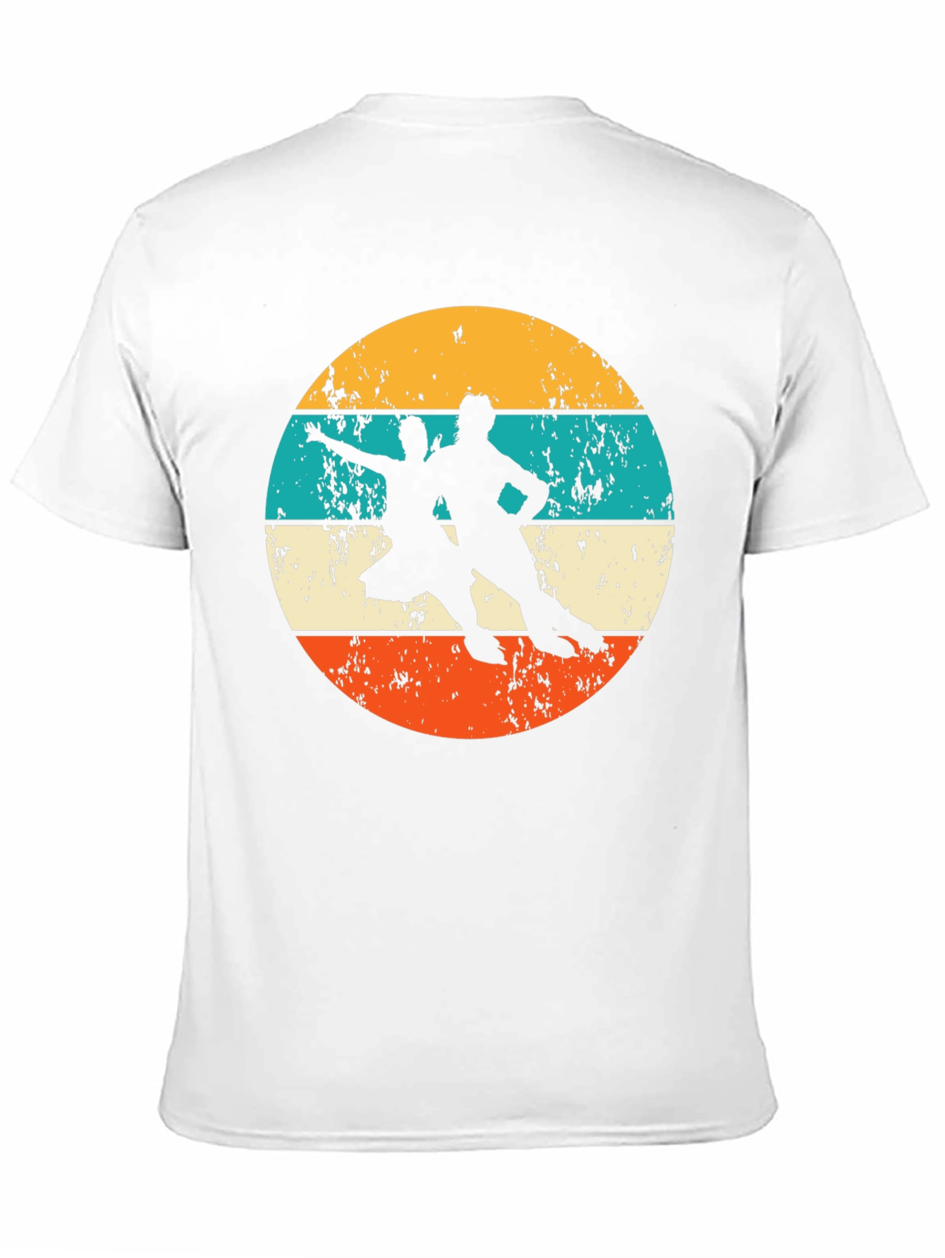 Retro Roller Skating Silhouette T-Shirt