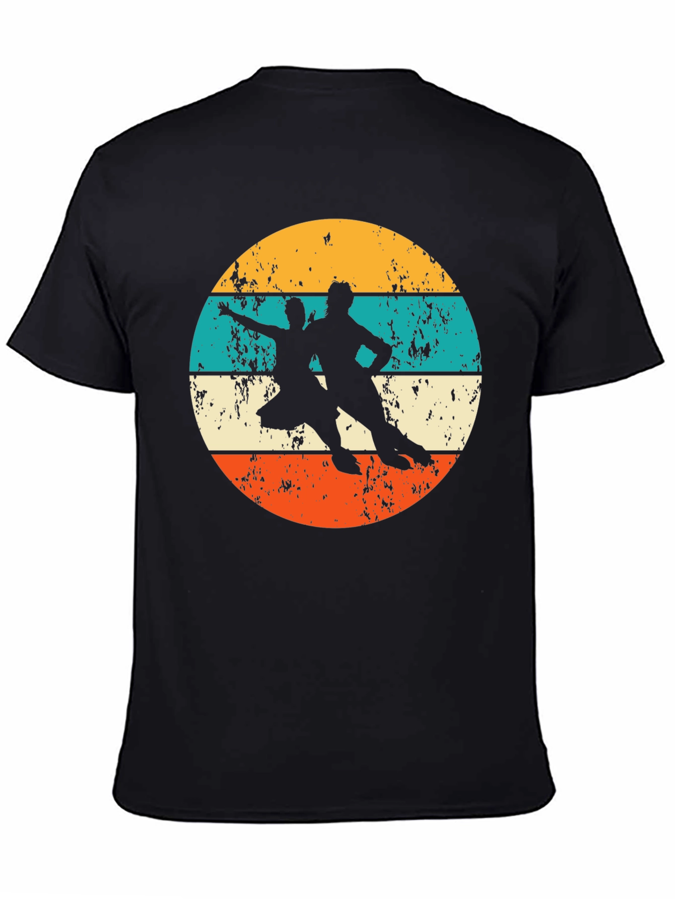 Retro Roller Skating Silhouette T-Shirt