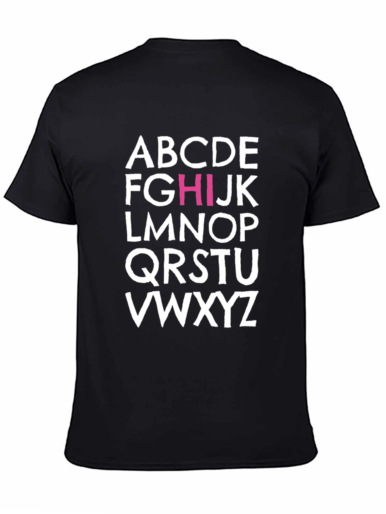 Alphabet T-Shirt - Trendy Graphic Tee