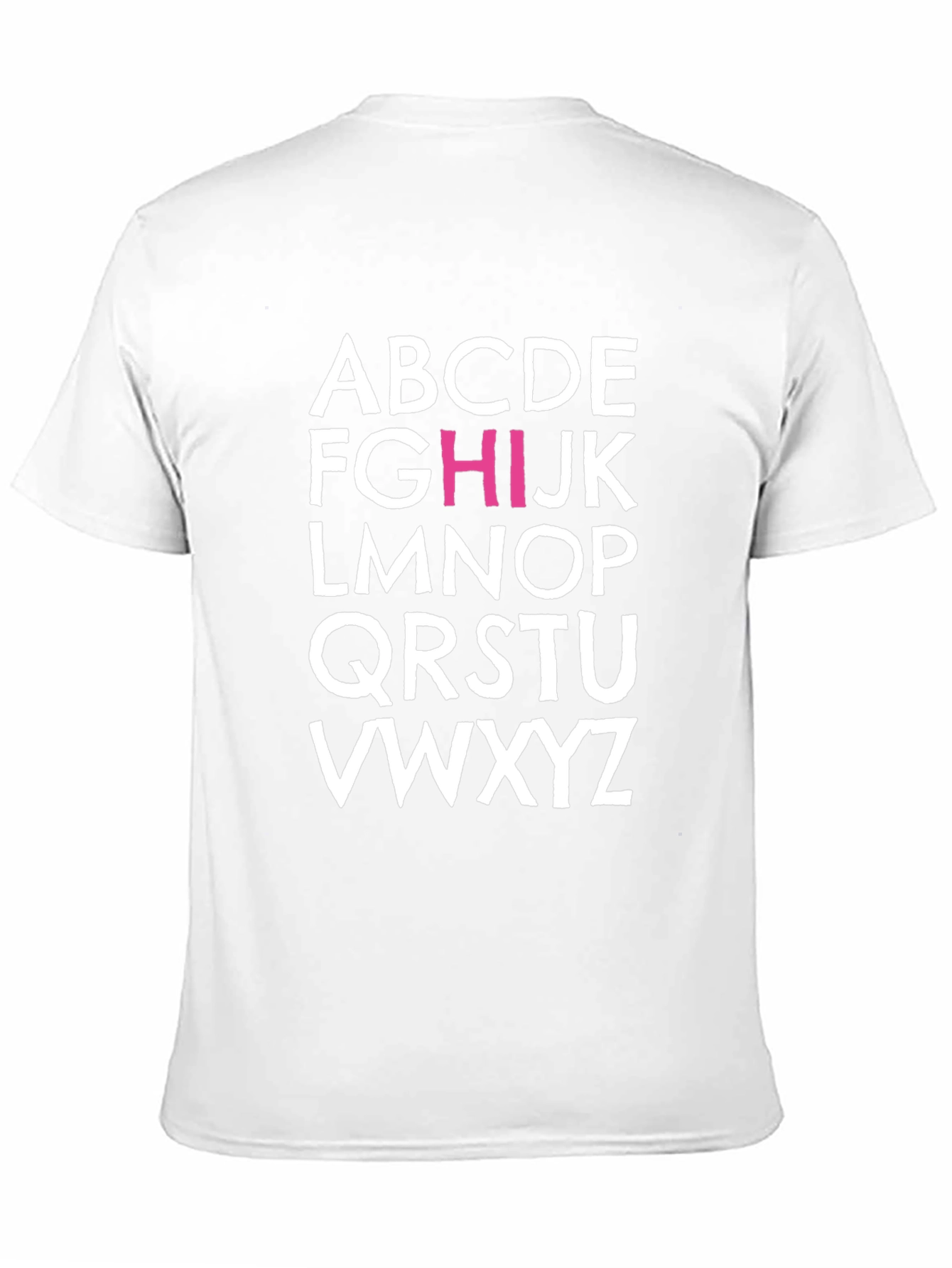 Alphabet T-Shirt - Trendy Graphic Tee