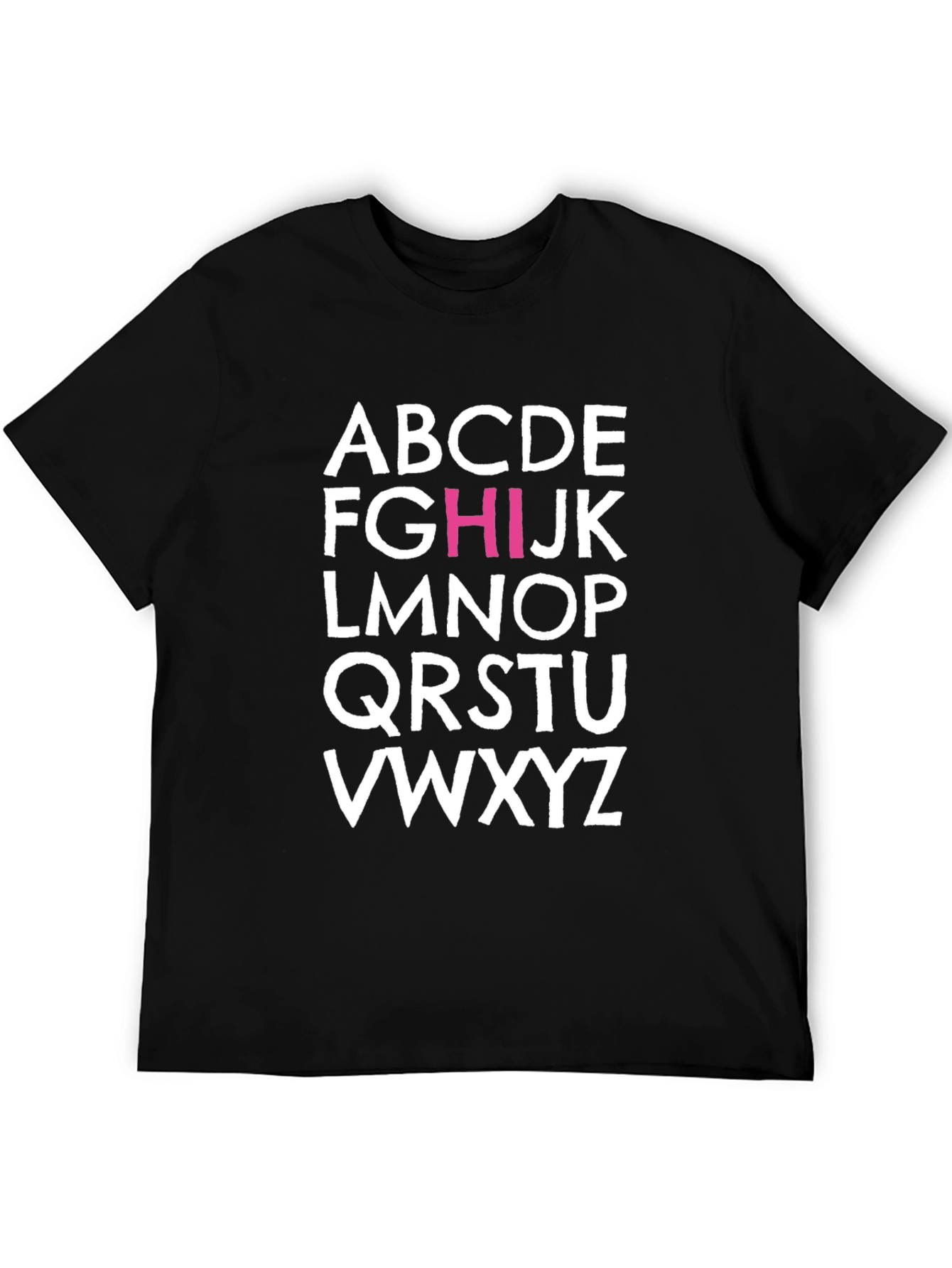 Alphabet T-Shirt - Trendy Graphic Tee