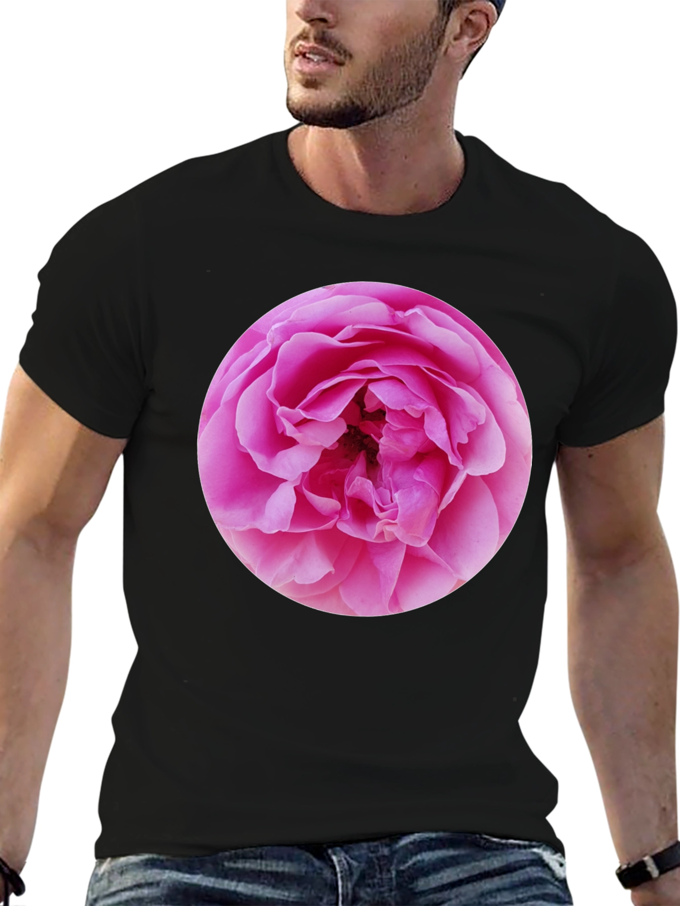 Floral Print Crew Neck T-Shirt