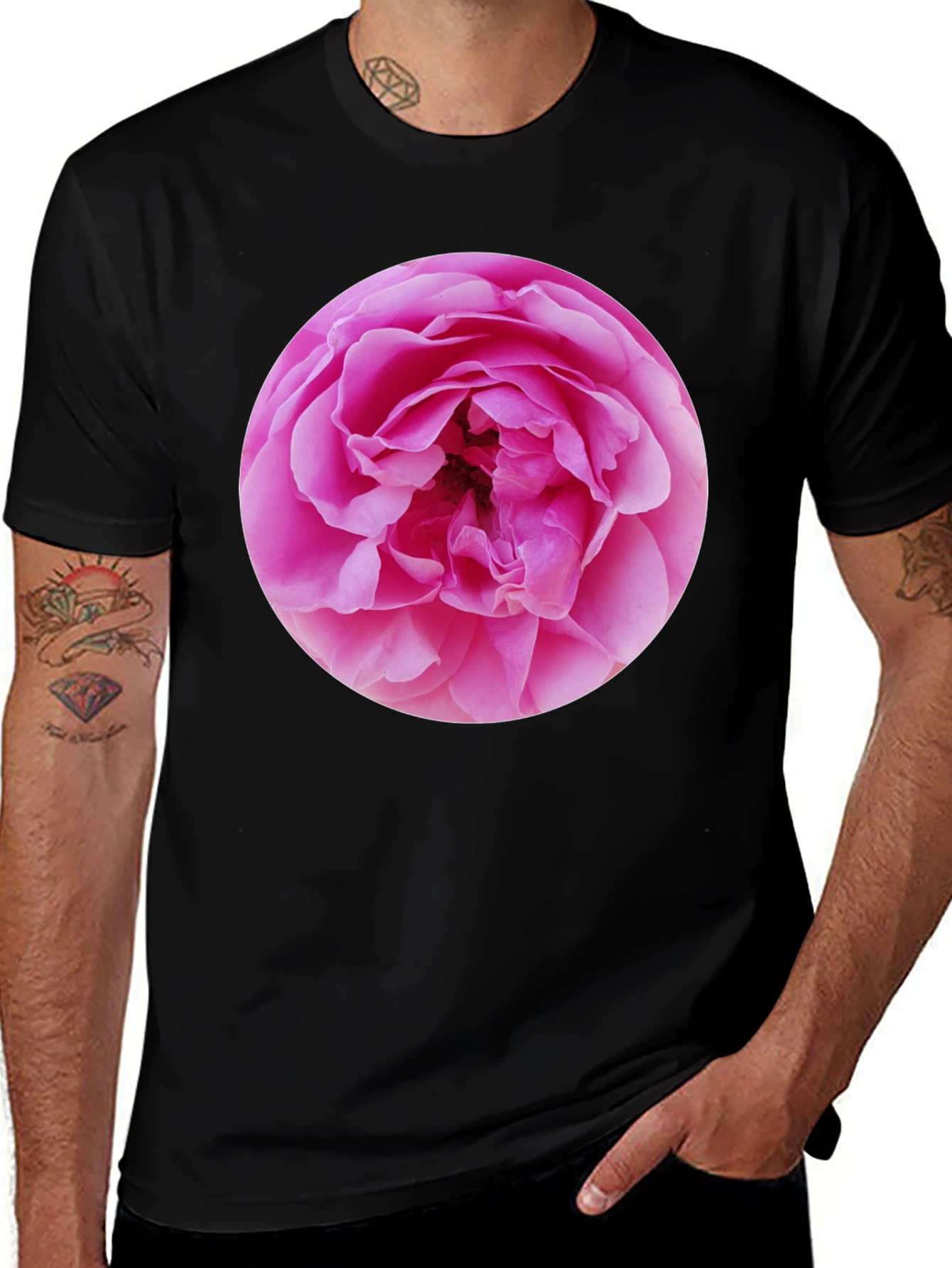 Floral Print Crew Neck T-Shirt
