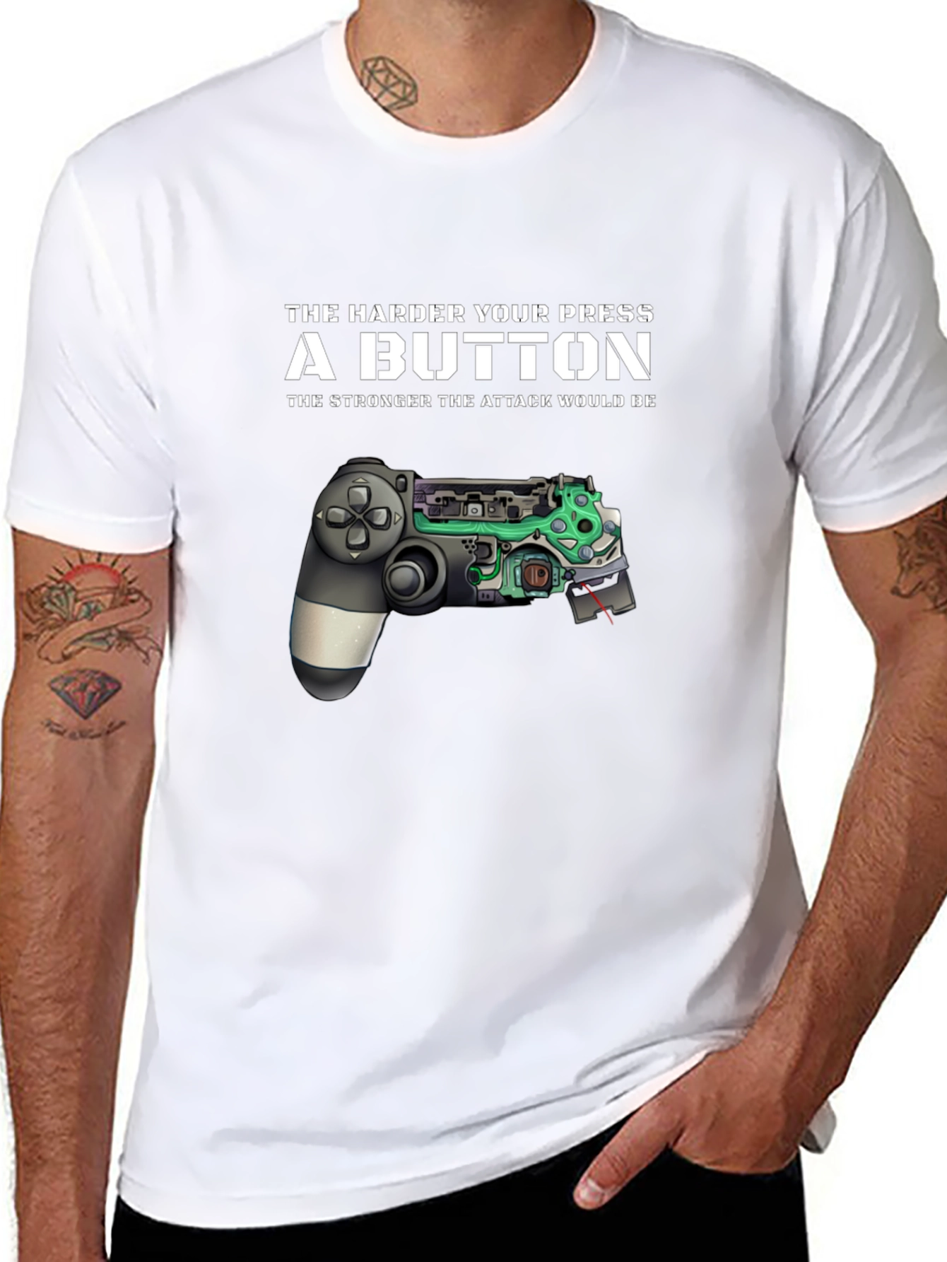The Harder You Press a Button Gamer T-Shirt