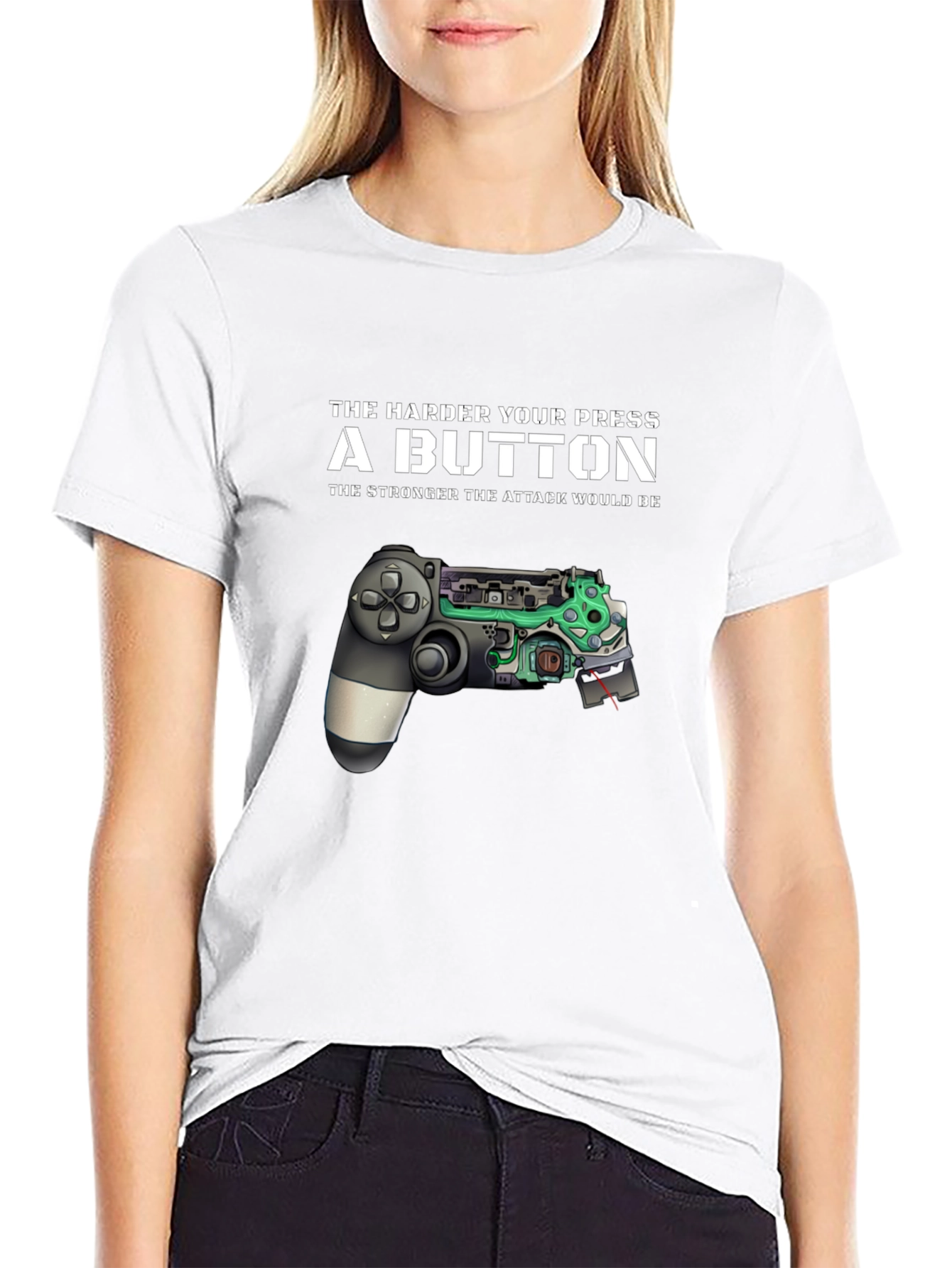 The Harder You Press a Button Gamer T-Shirt