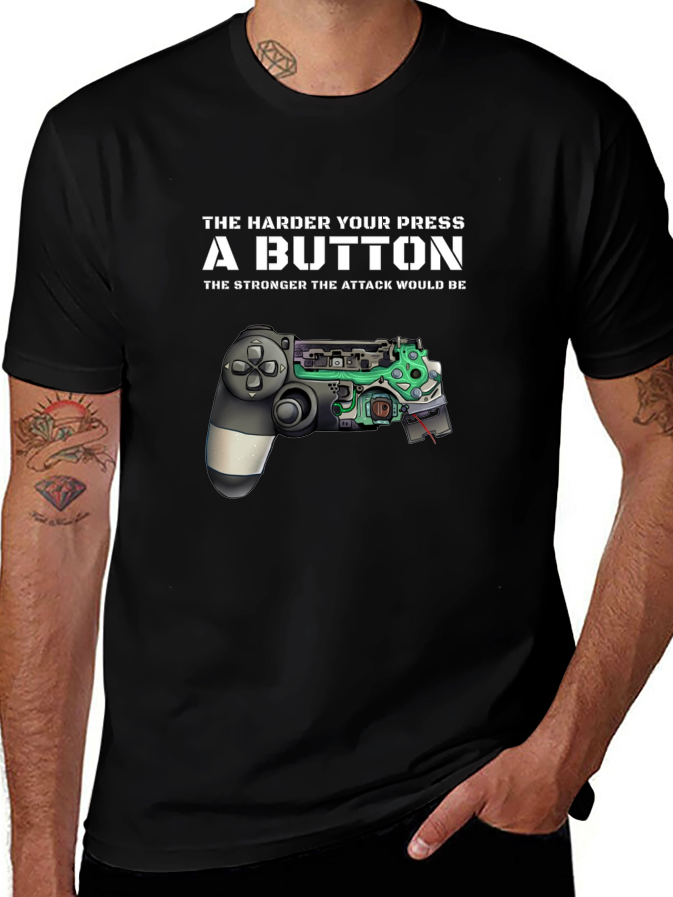 The Harder You Press a Button Gamer T-Shirt