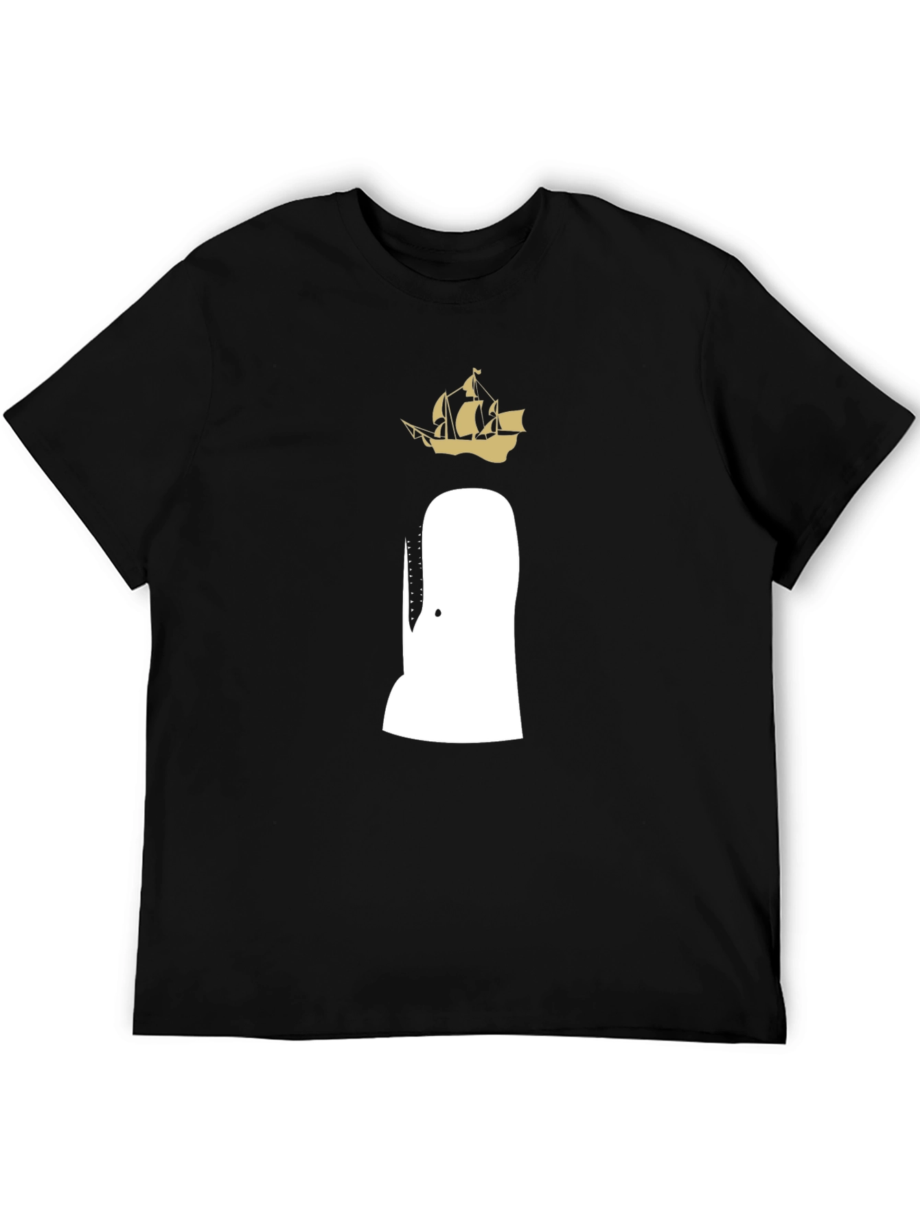 Moby Dick T-Shirt - Whale and Ship Design