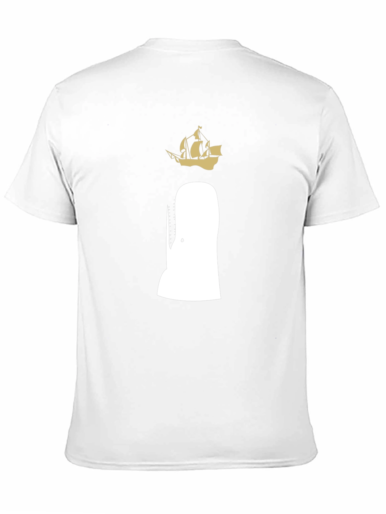 Moby Dick T-Shirt - Whale and Ship Design