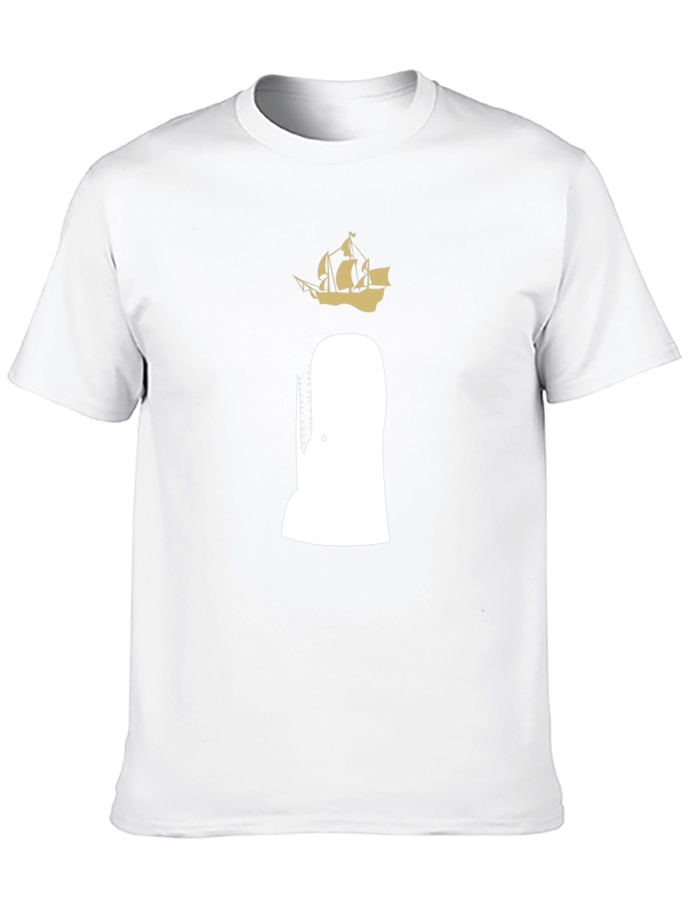 Moby Dick T-Shirt - Whale and Ship Design