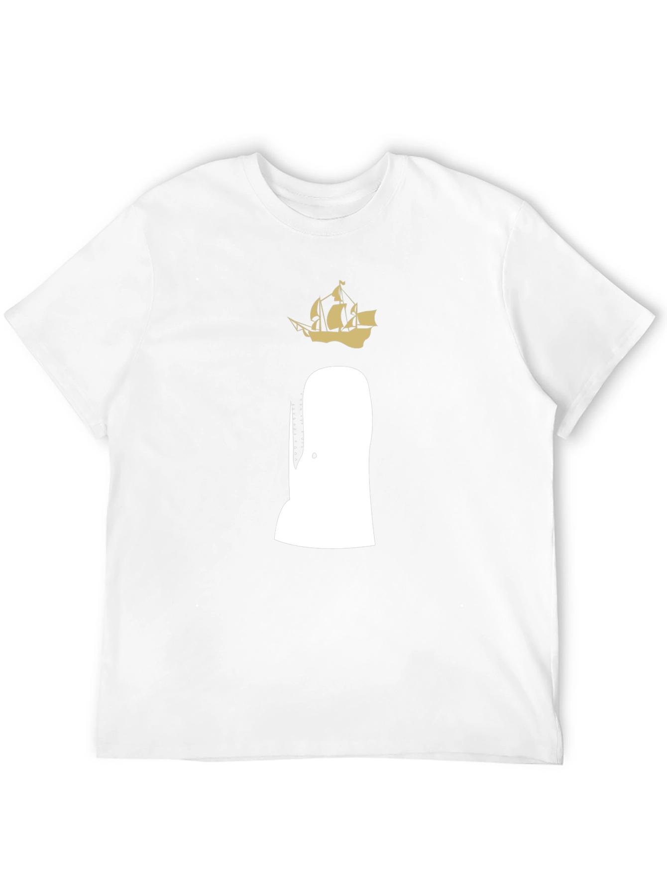 Moby Dick T-Shirt - Whale and Ship Design