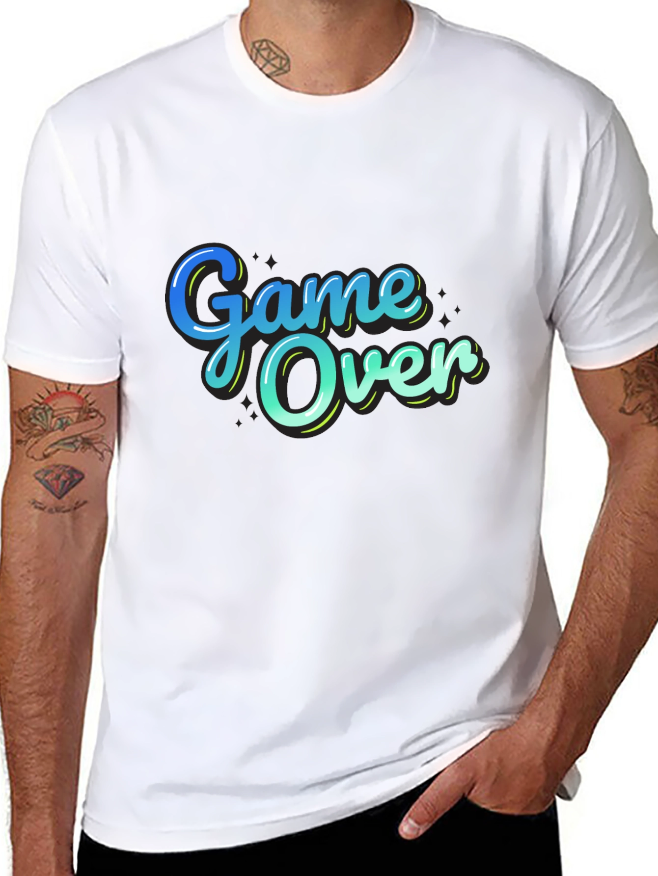 Game Over Graphic T-Shirt - Gamer Style