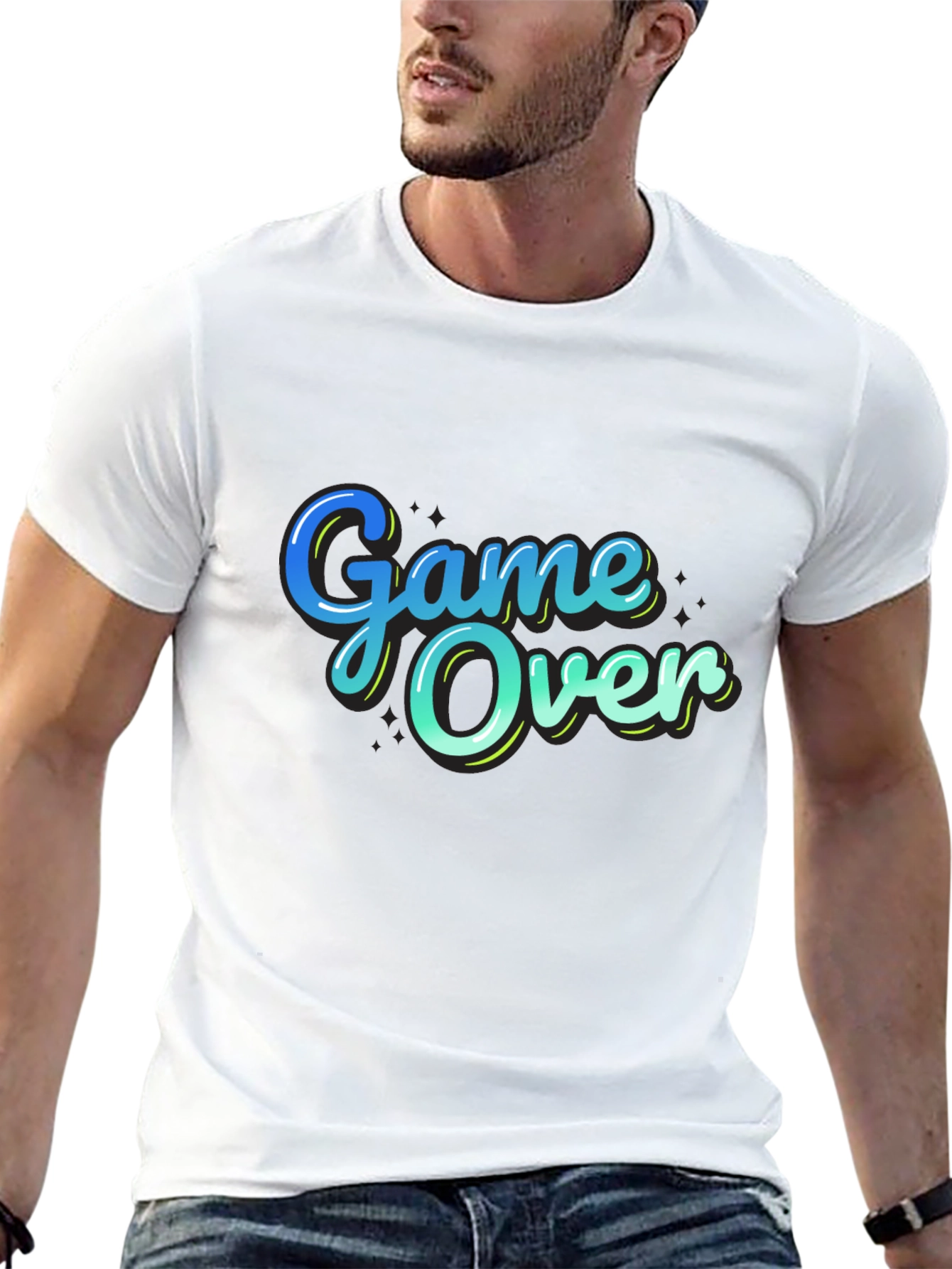 Game Over Graphic T-Shirt - Gamer Style