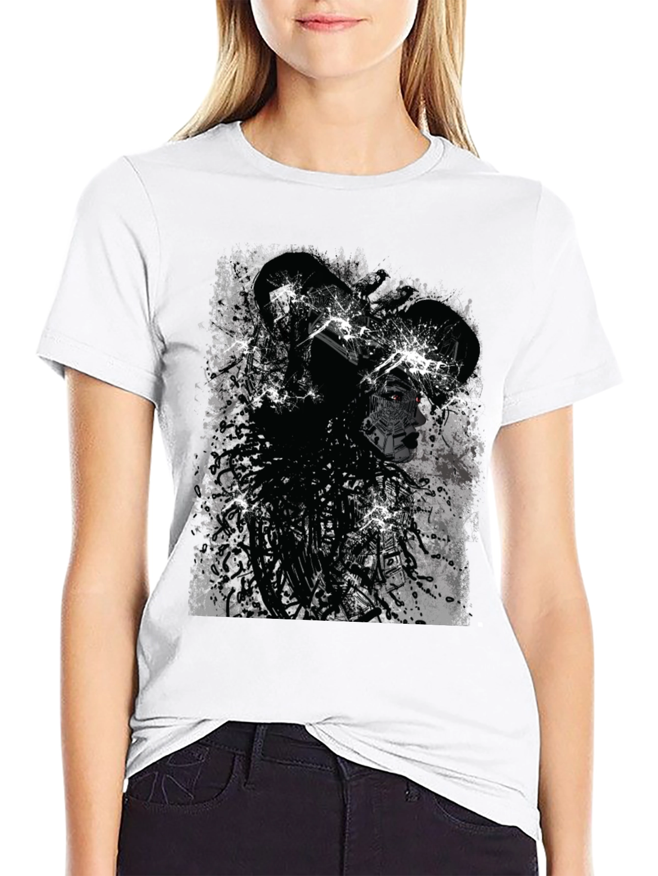 Edgy Cyberpunk Graphic Tee