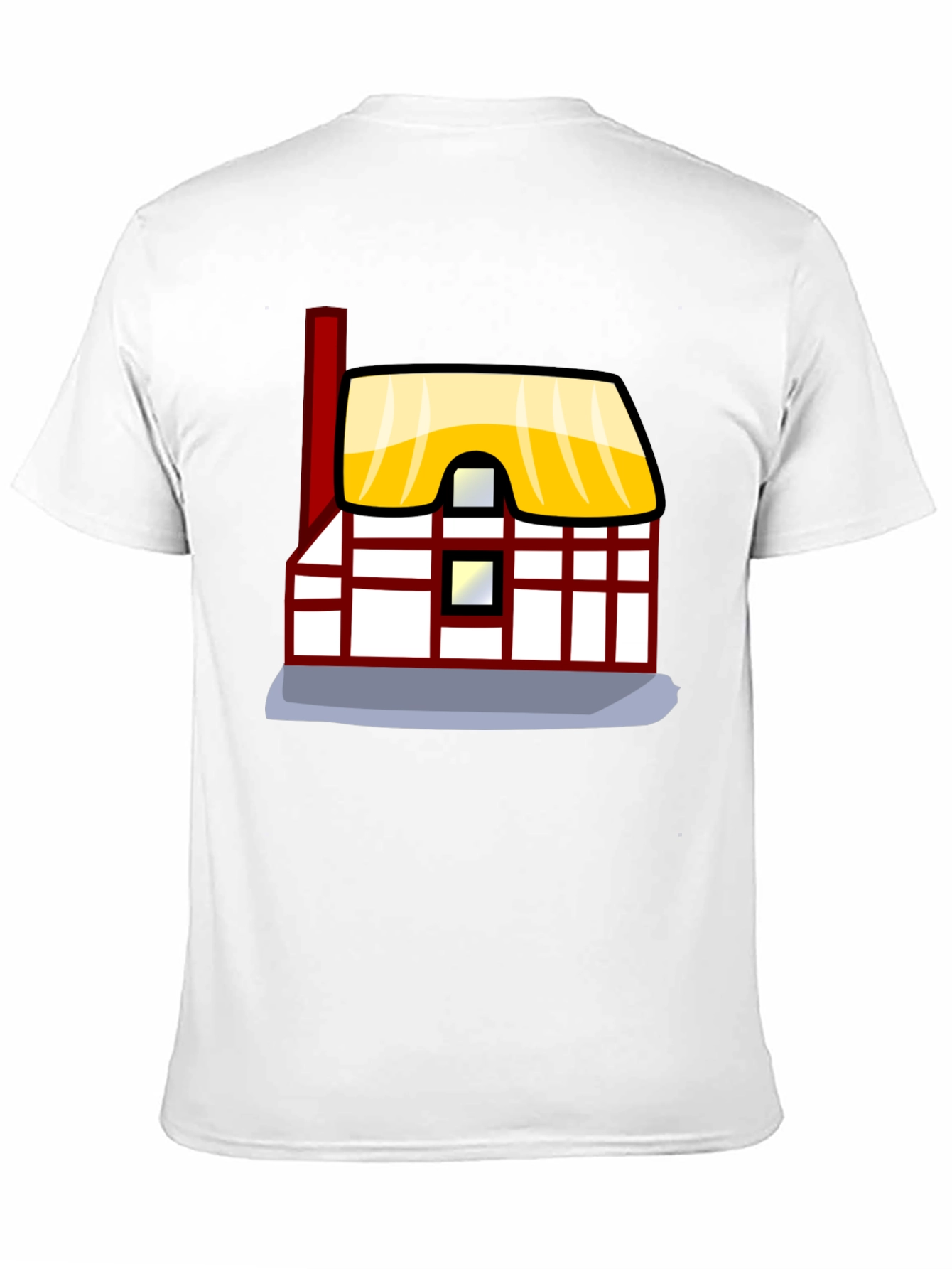 Cartoon House Graphic Tee - Unique Design